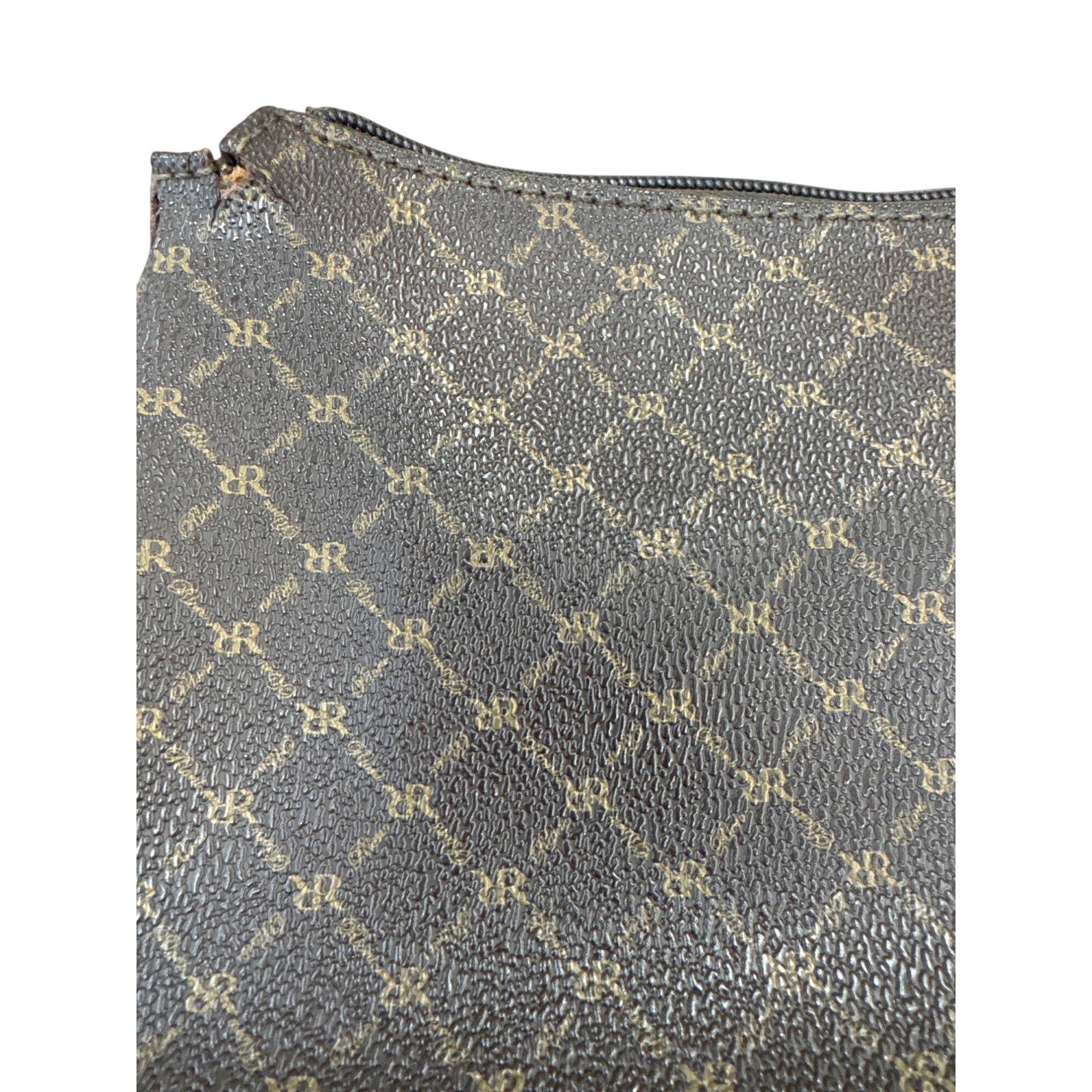Designer Rioni Womens Brown Leather Clutch Handbag 7"x12" SKU 7332 Size ONE SIZE - 6 Thumbnail