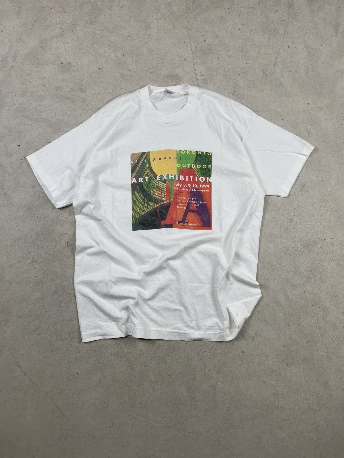 Vintage 1994 Toronto Art Exhibit Tee Size US XL / EU 56 / 4 - 1 Thumbnail
