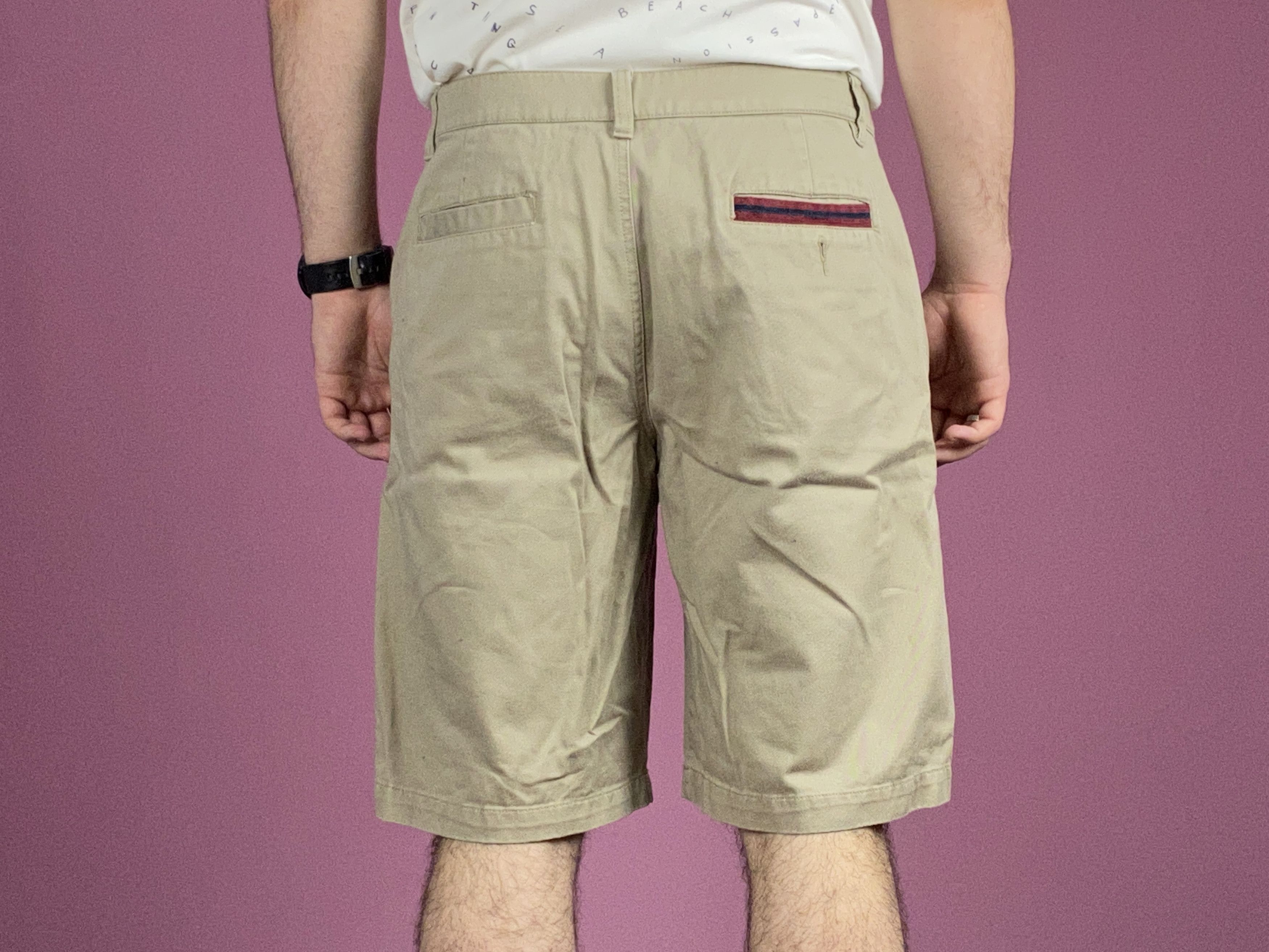 Nike × Vintage Nike Vintage Men's Long Bermuda Shorts - M Size US 32 / EU 48 - 3 Thumbnail