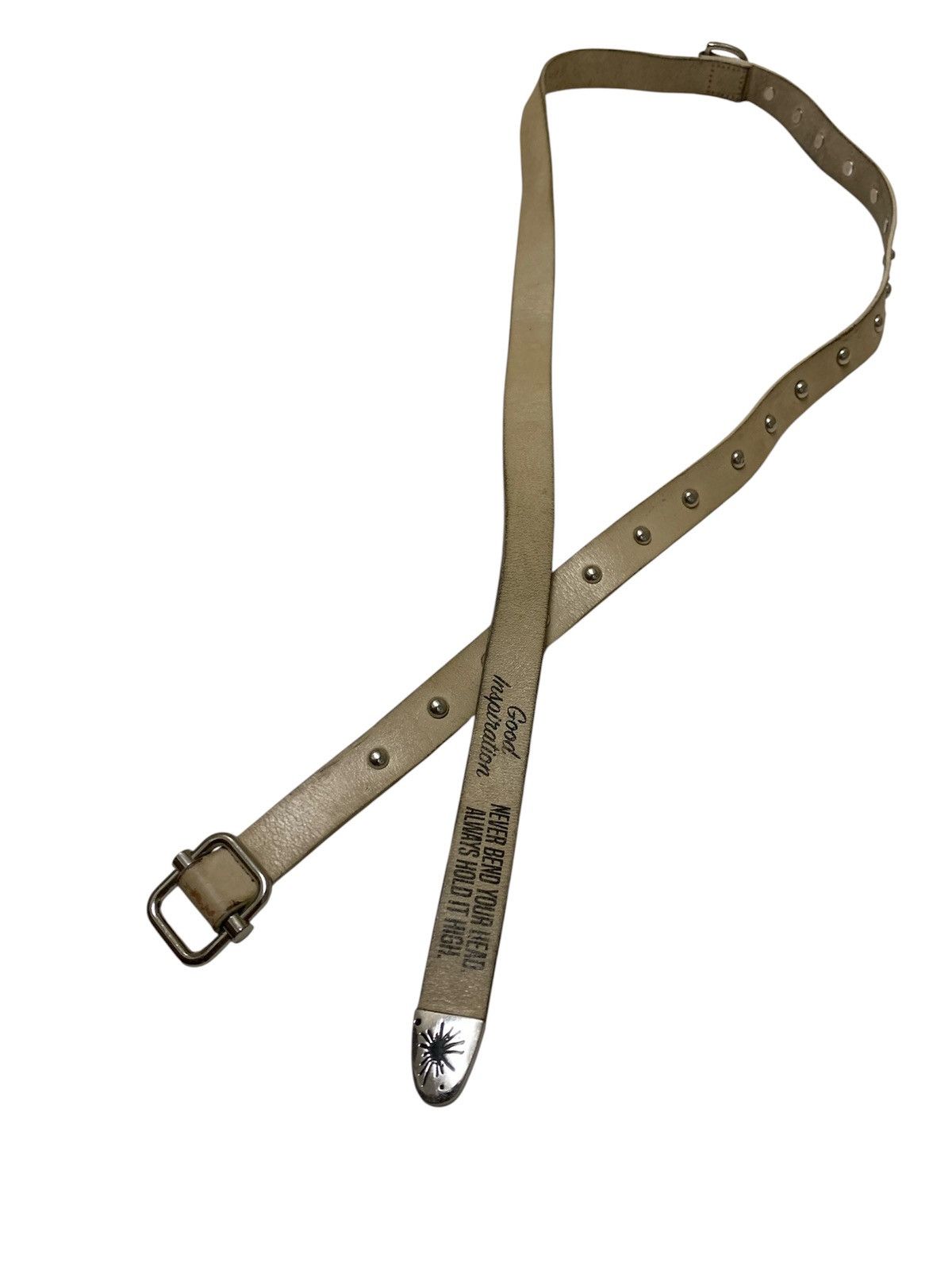 Maison MIHARA YASUHIRO Miharayamasuhiro good inspration leather belt with studs Size ONE SIZE - 1 Thumbnail