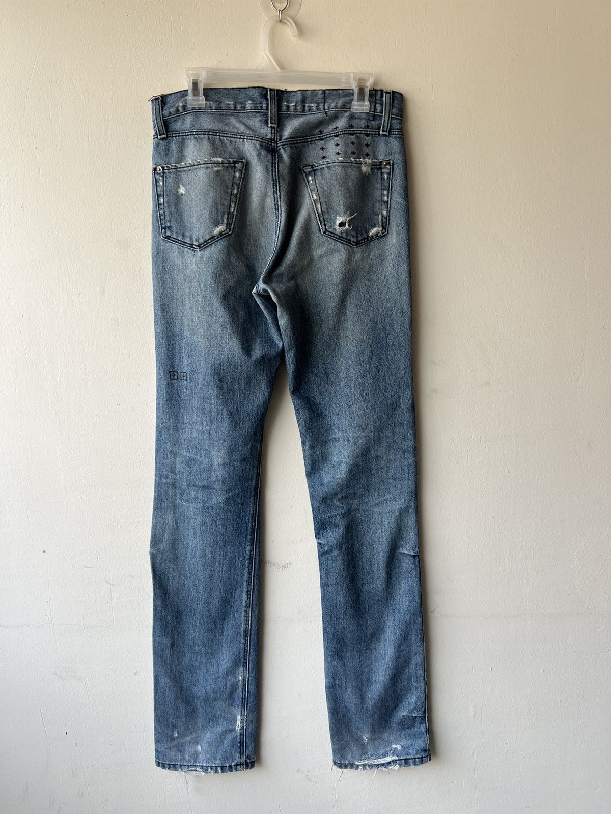 Ksubi Ksubi Dee Dee Vintage Indigo Distress Denim Jeans L 35.5 Size US 30 / EU 46 - 2 Thumbnail