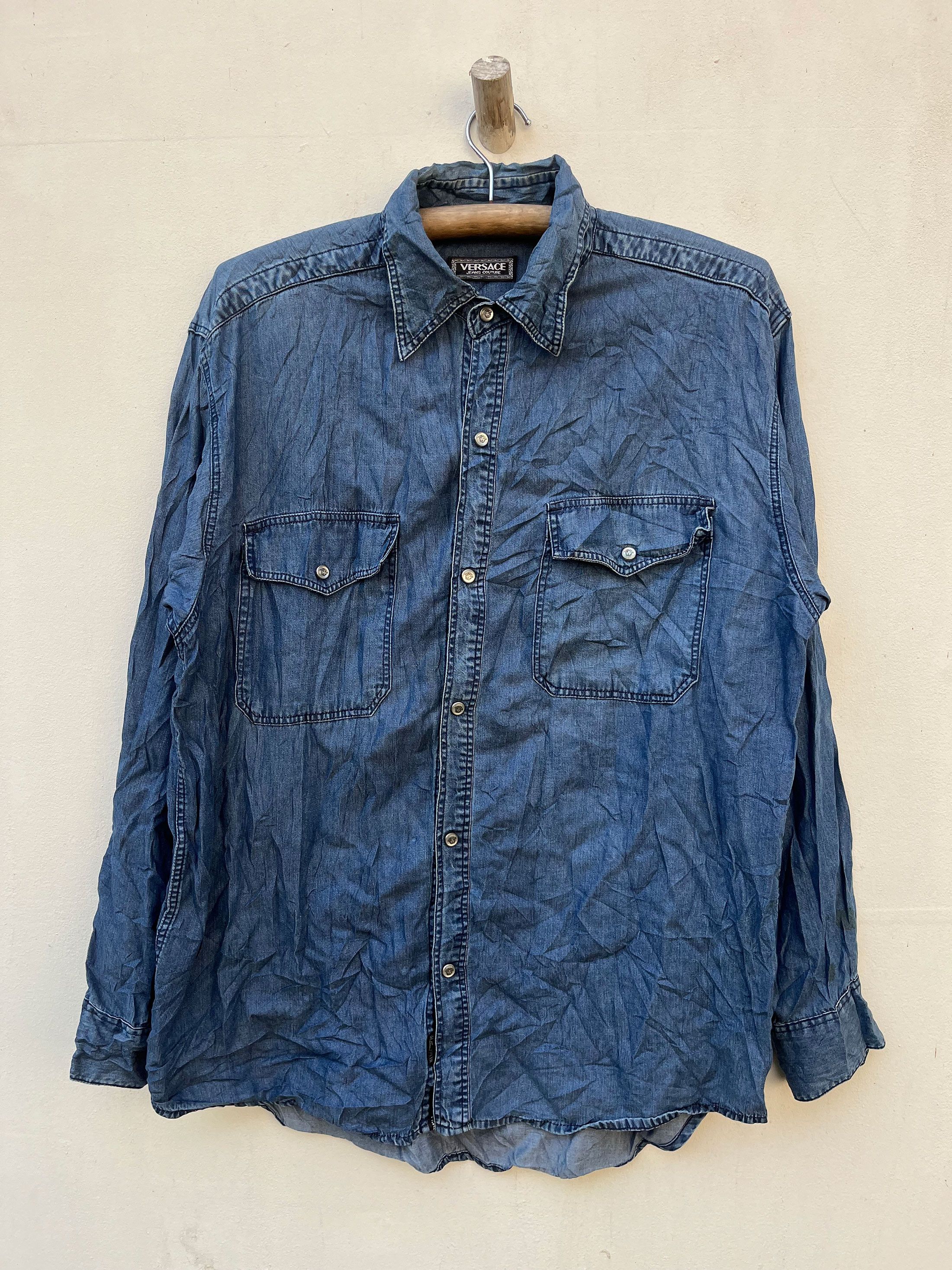 Versace Jeans Couture Vintage Versace Jeans Couture Pearl Snap American Western Size US L / EU 52-54 / 3 - 1 Thumbnail