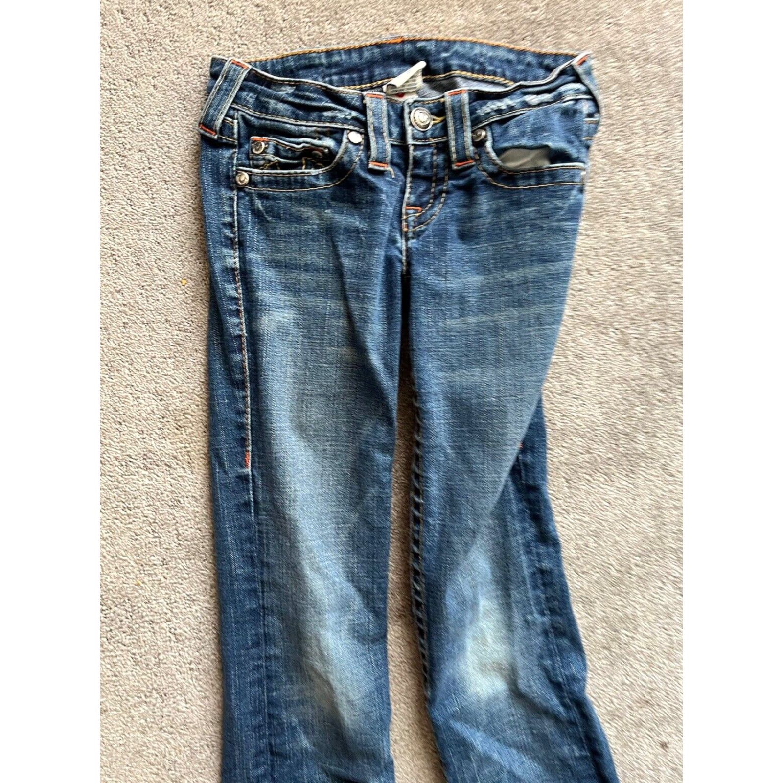 True Religion VINTAGE True Religion Bobby Women's Jeans Bootcut Size 25 Blue Denim 32 Inseam Size 42" / US 20 - 3 Thumbnail