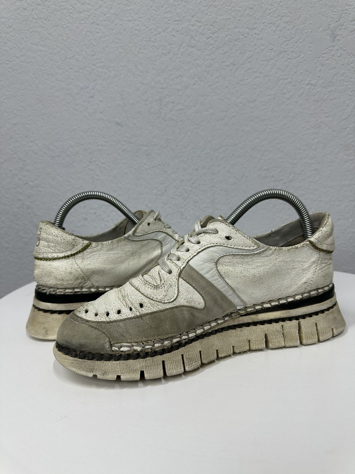 A.S.98 Vintage Sneakers AS 98 faded Avantgarde Distressed Leather Size US 7 / EU 40 - 8 Thumbnail