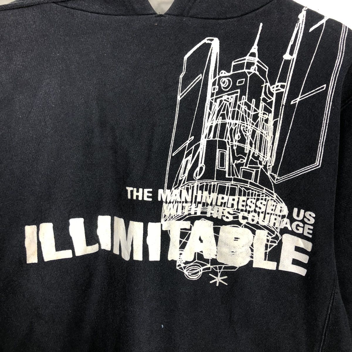 Hysteric Glamour 📌Vintage Hoodie Pull Illimitable Big Logo Punk Overprint Size US L / EU 52-54 / 3 - 16 Thumbnail
