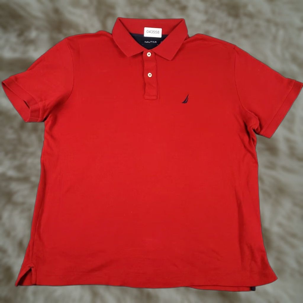 Nautica Nautica Polo Shirt Mens Large Green Casual Short Sleeve Adult Polo Shirt (Regular) Mens Size US L / EU 52-54 / 3 - 1 Thumbnail