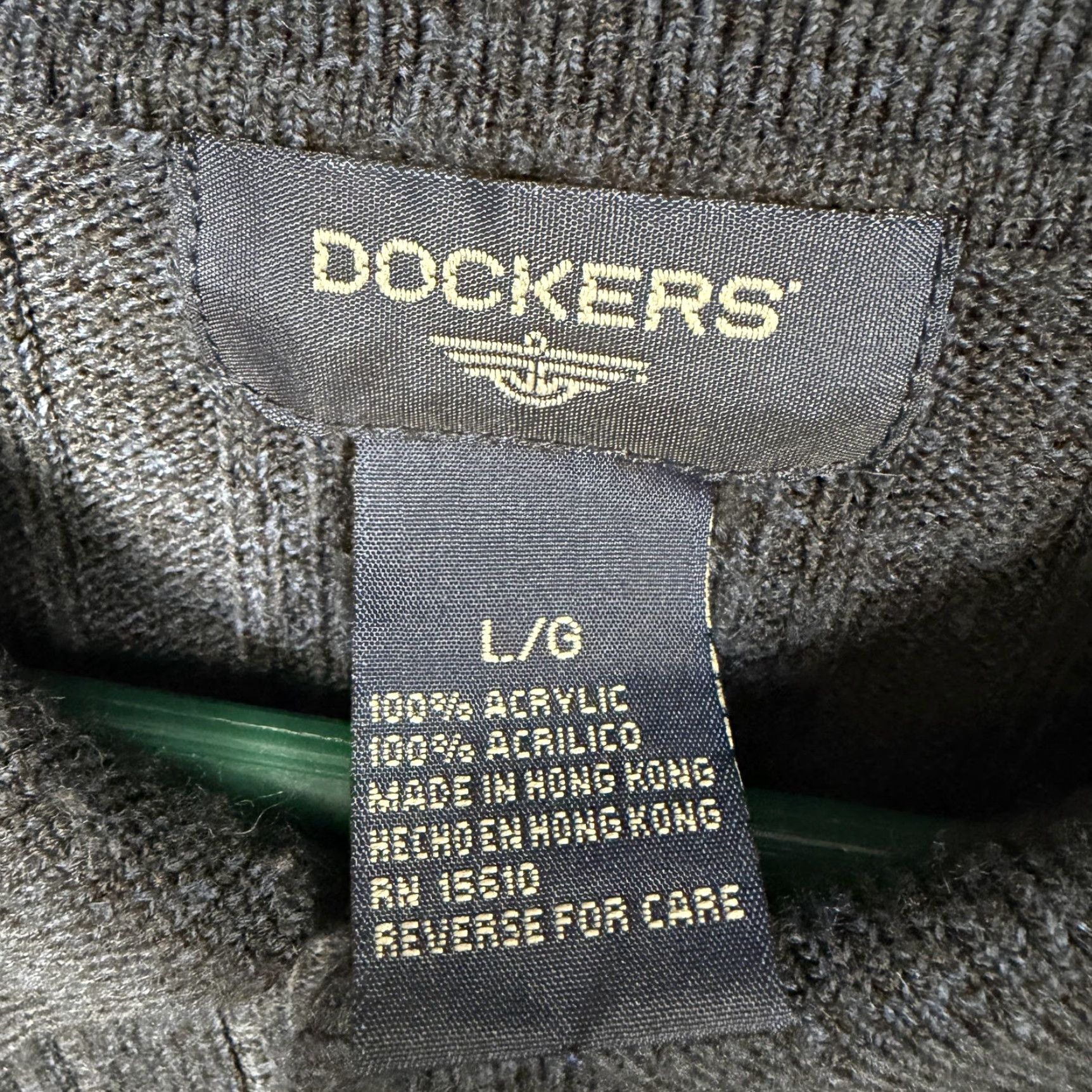 Dockers VINTAGE Dockers Polo Sweater Blue L Men Pullover Knit Size US L / EU 52-54 / 3 - 5 Thumbnail