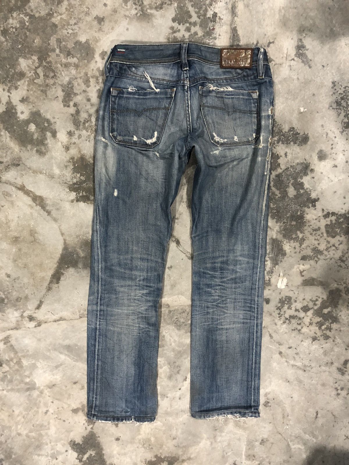 Diesel × Vintage Rare Design Diesel Distressed Denim Jeans Size 29" - 8 Thumbnail