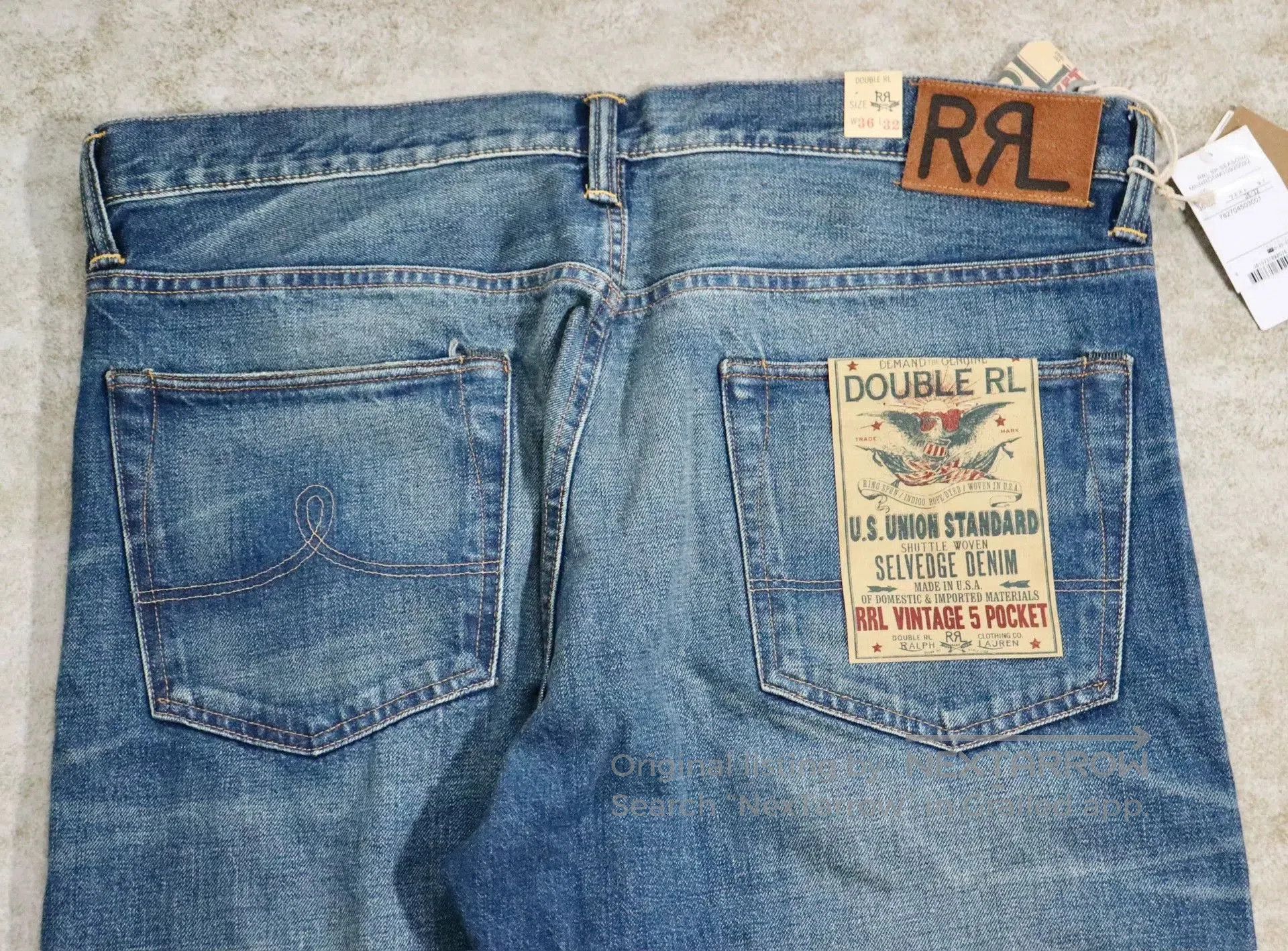 RRL Ralph Lauren RRL Ralph Lauren Vintage 5 Pocket Jeans. Size US 36 / EU 52 - 8 Thumbnail