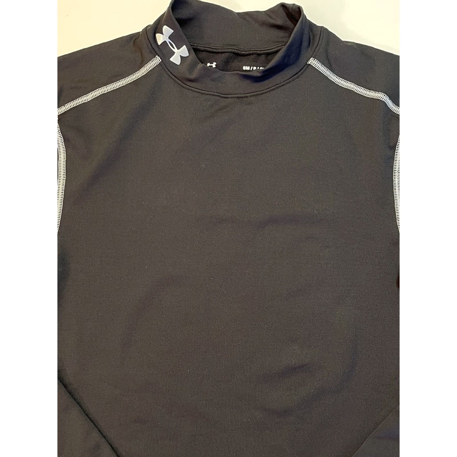 Under Armour Under Armour Mens Coldgear Fitted Mock Athletic Shirt Performance Sports Black S Size US S / EU 44-46 / 1 - 2 Thumbnail