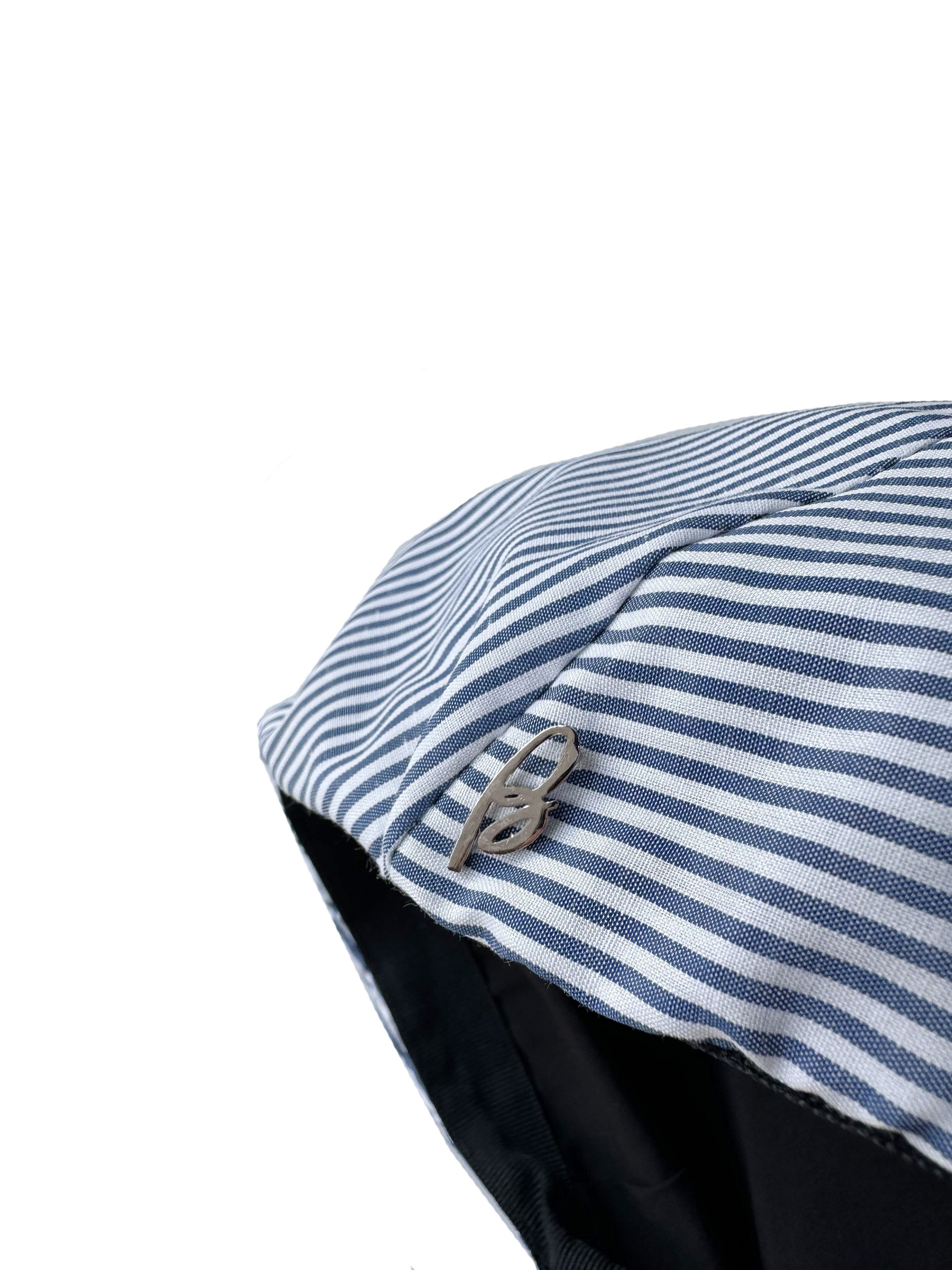 Brioni Brioni white striped light flatcap Size ONE SIZE - 2 Thumbnail