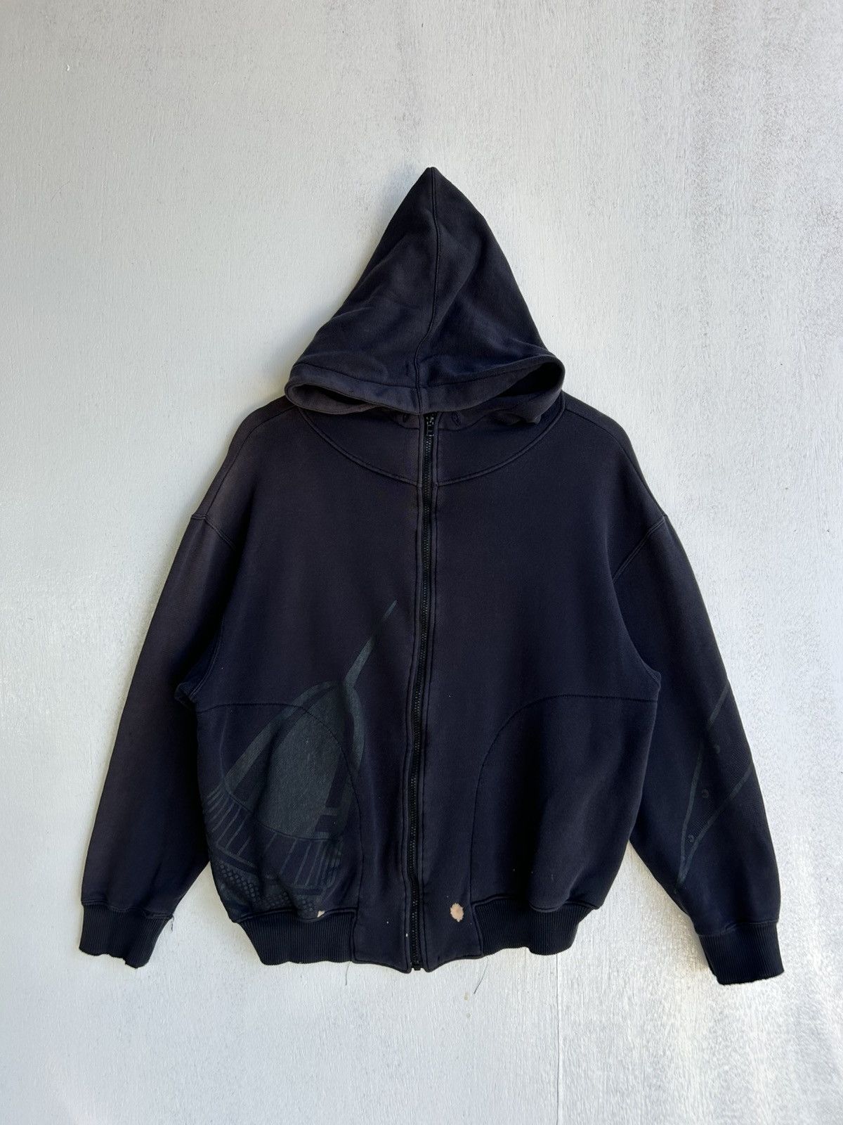 Issey Miyake Rare🔥 Vintage Sunfaded Issey miyake i.s space hoodie Size US M / EU 48-50 / 2 - 2 Thumbnail