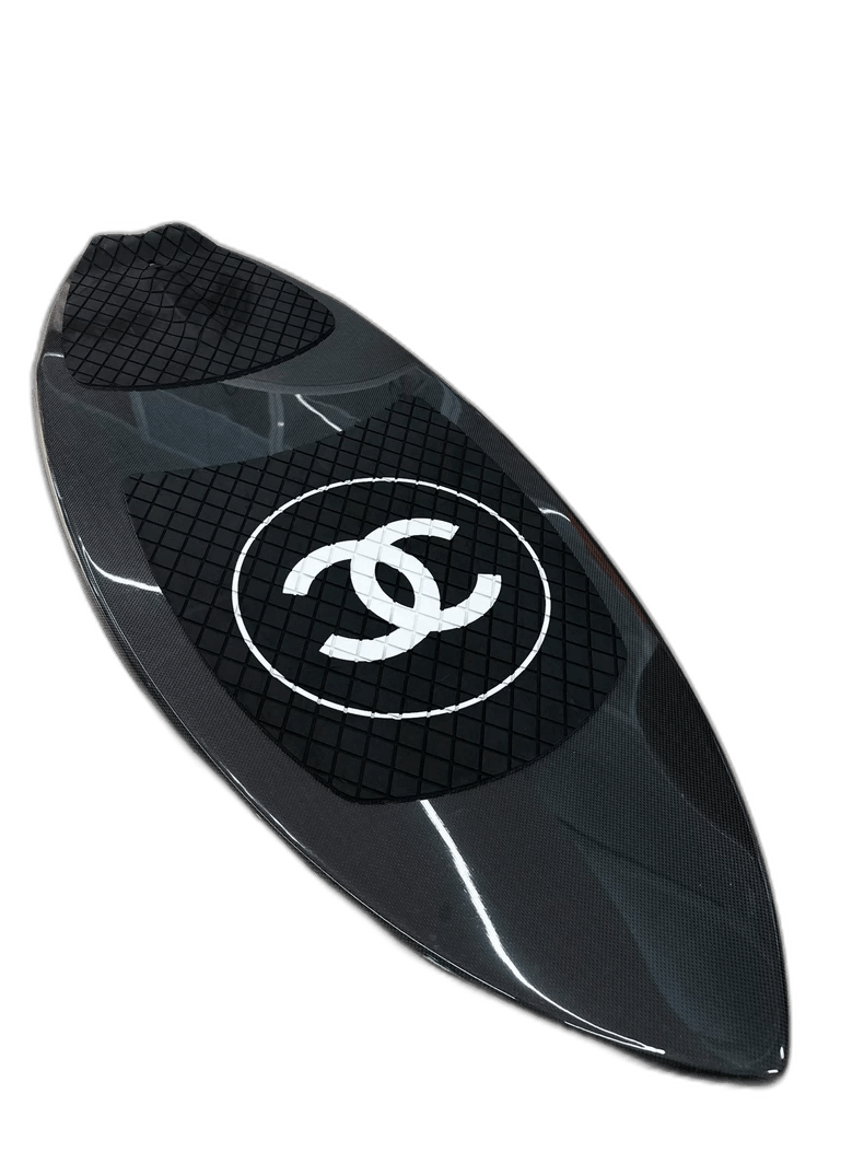Chanel Black Carbon Fiber Surfboard