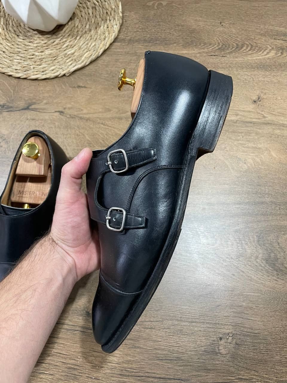 Church's Church's Black Double Monkstrap Brogues mens Size US 10.5 / EU 43-44 - 6 Thumbnail