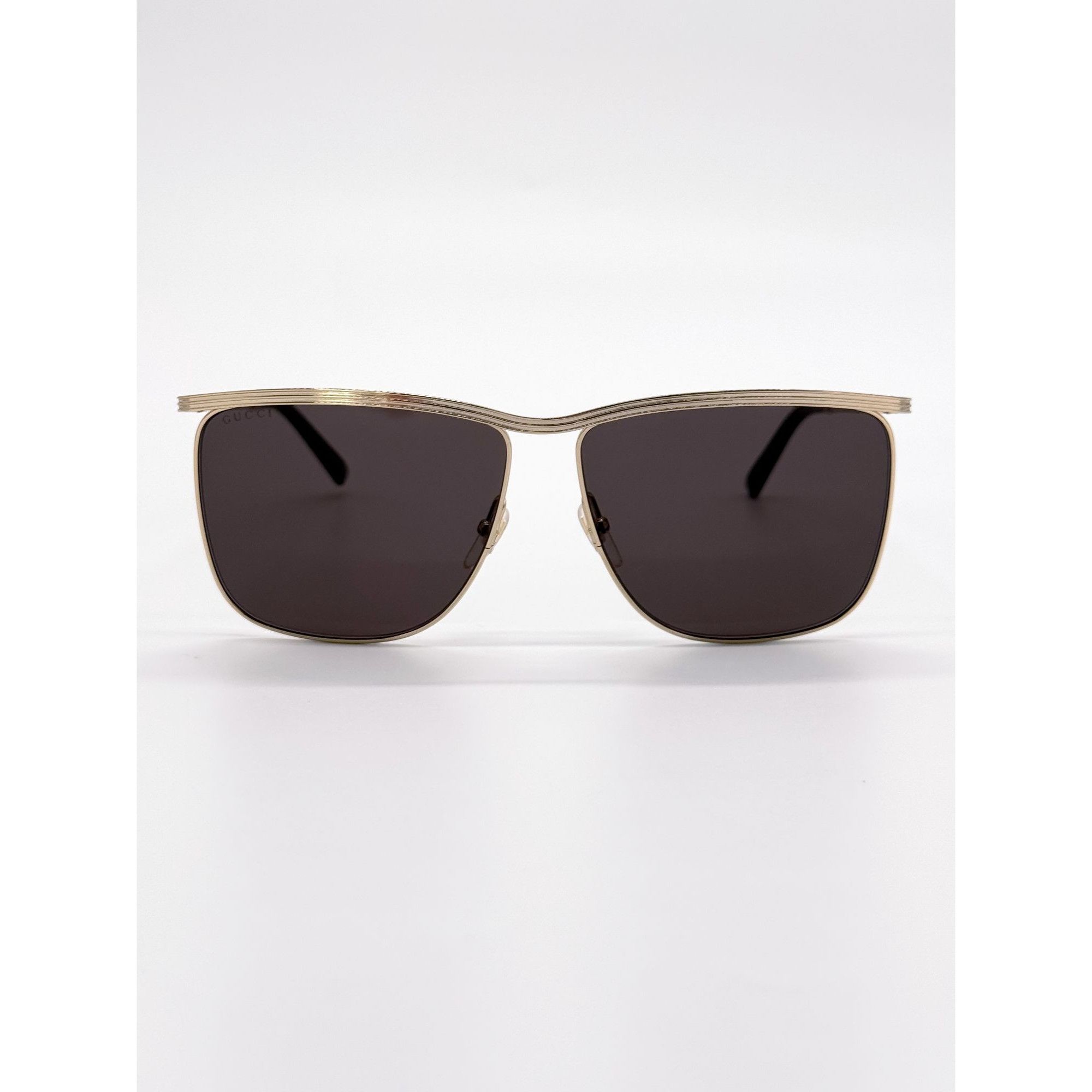 Gucci NEW GUCCI SUNGLASSES GG0821S 001 GOLD UNISEX EYEWEAR Size ONE SIZE - 4 Thumbnail