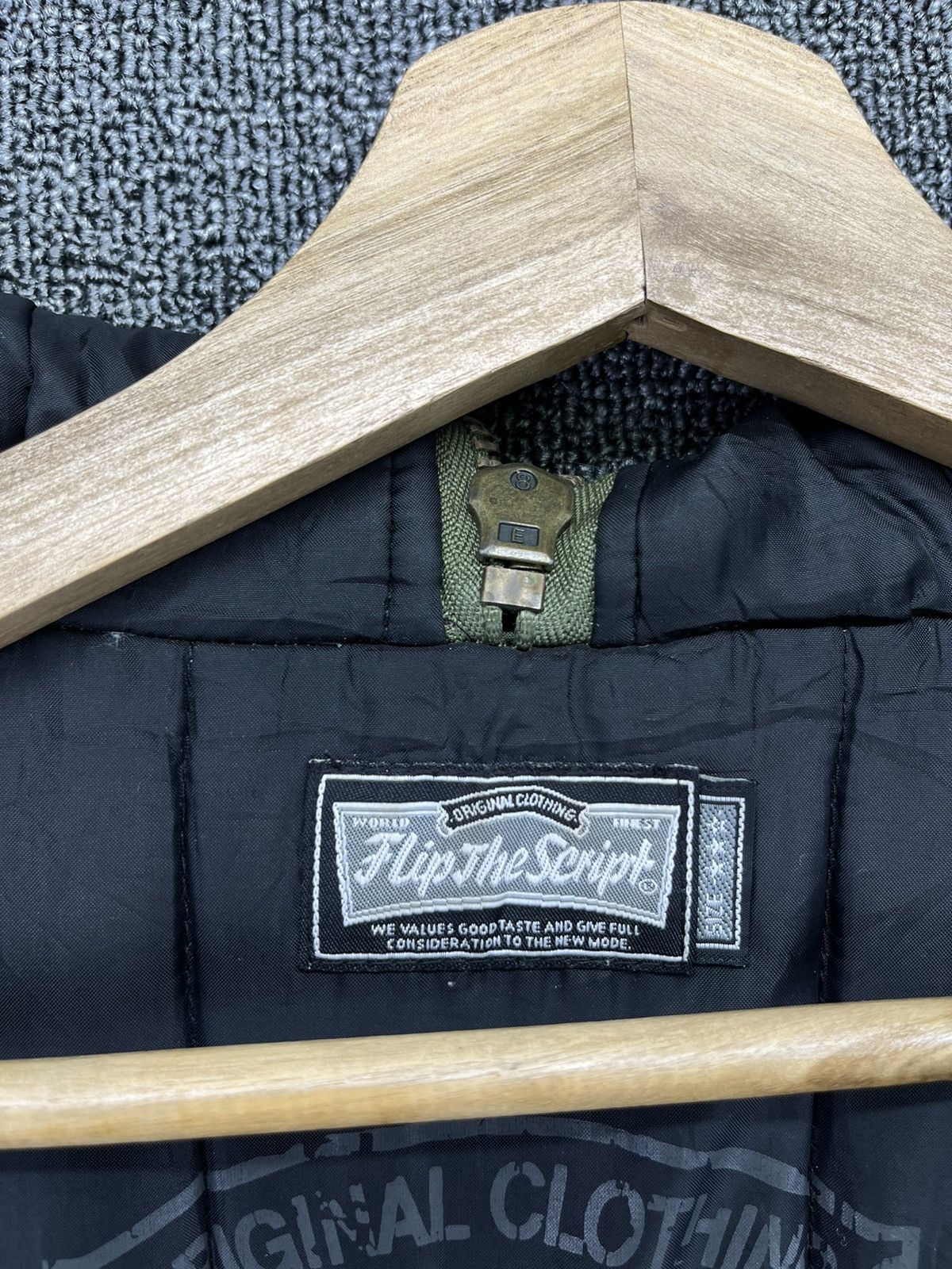 Japanese Brand Vintage Flip The Script Fur Hooded Bomber Jacket Size US M / EU 48-50 / 2 - 9 Thumbnail