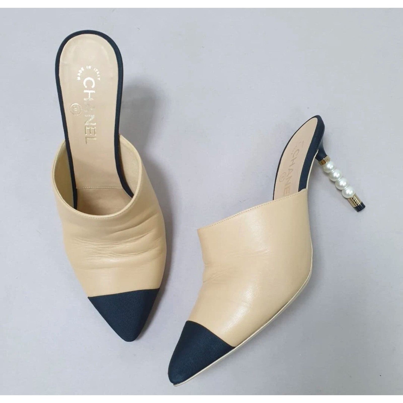 Chanel Chanel 2020 Interlocking CC Logo Mules Sz.40 Size US 9 / IT 39 - 5 Thumbnail