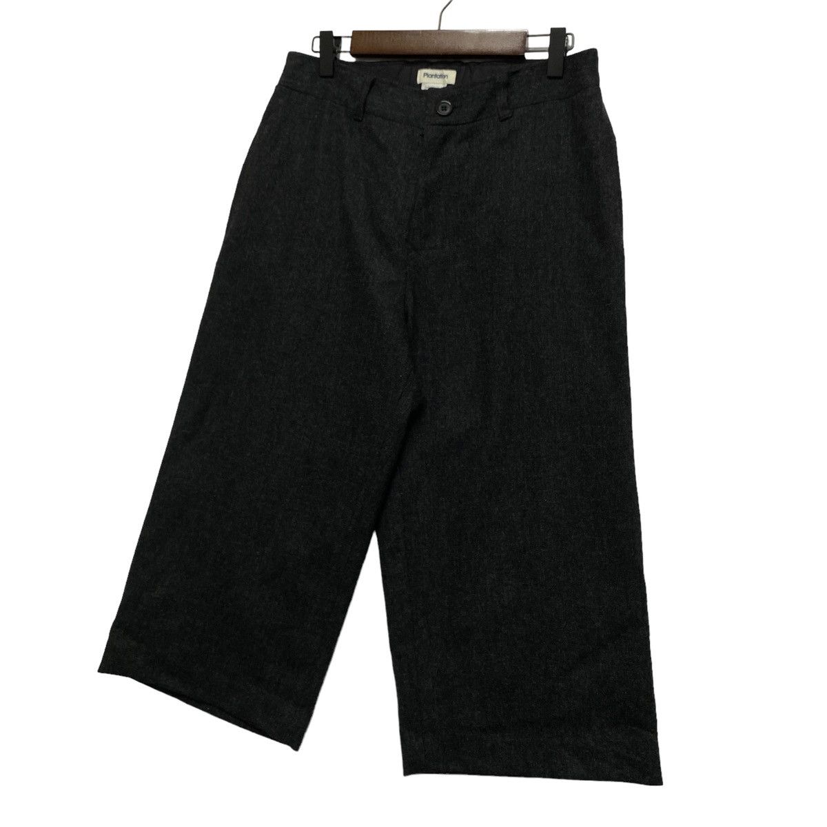 Issey Miyake Plantation Issey Miyake Wool Blend Wide Leg Cropped Pants Size 28" / US 6 / IT 42 - 4 Thumbnail