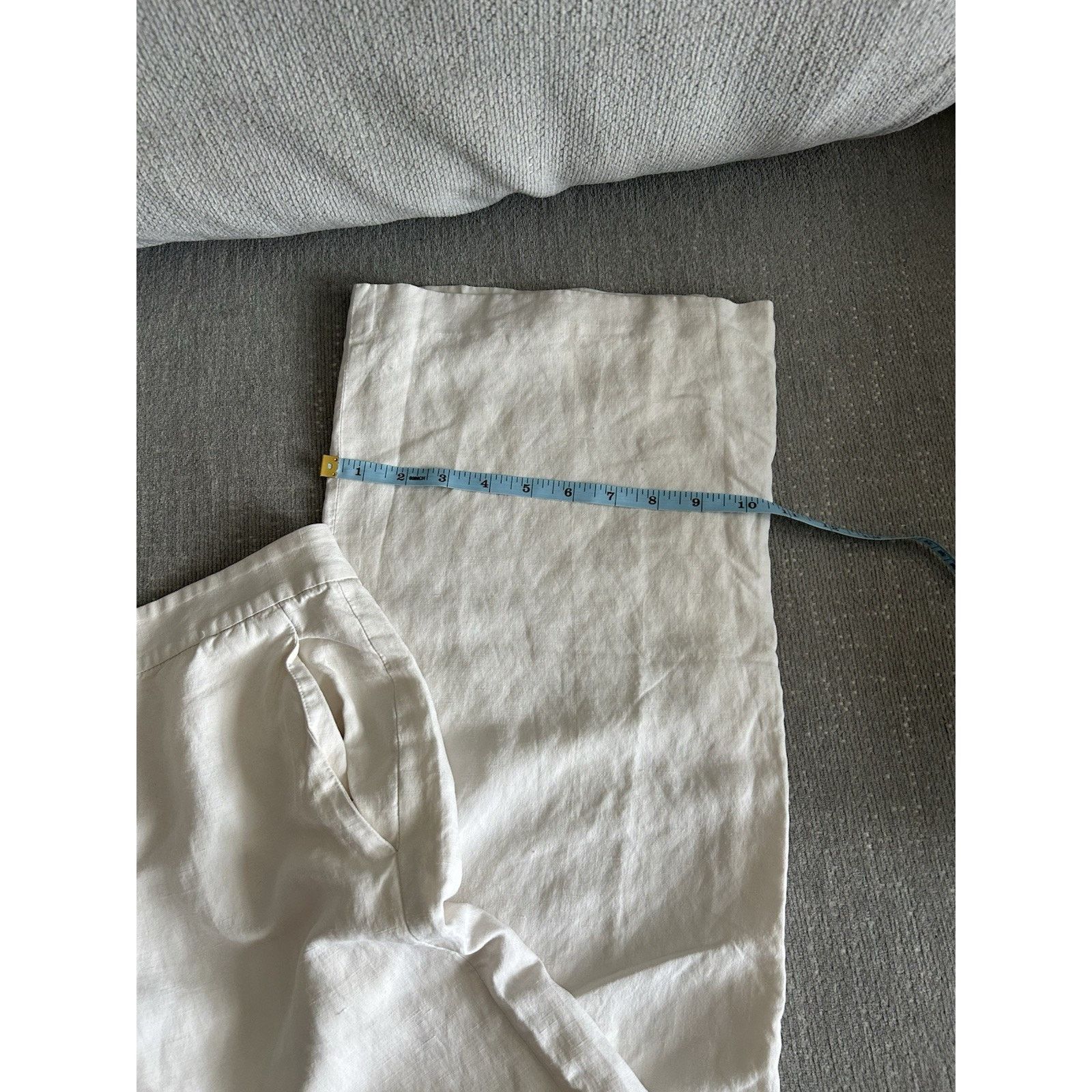 Lauren Ralph Lauren Ralph Lauren Cream Silk Linen Dress Pants Minimalist 12 Size 34" / US 12 / IT 48 - 10 Thumbnail