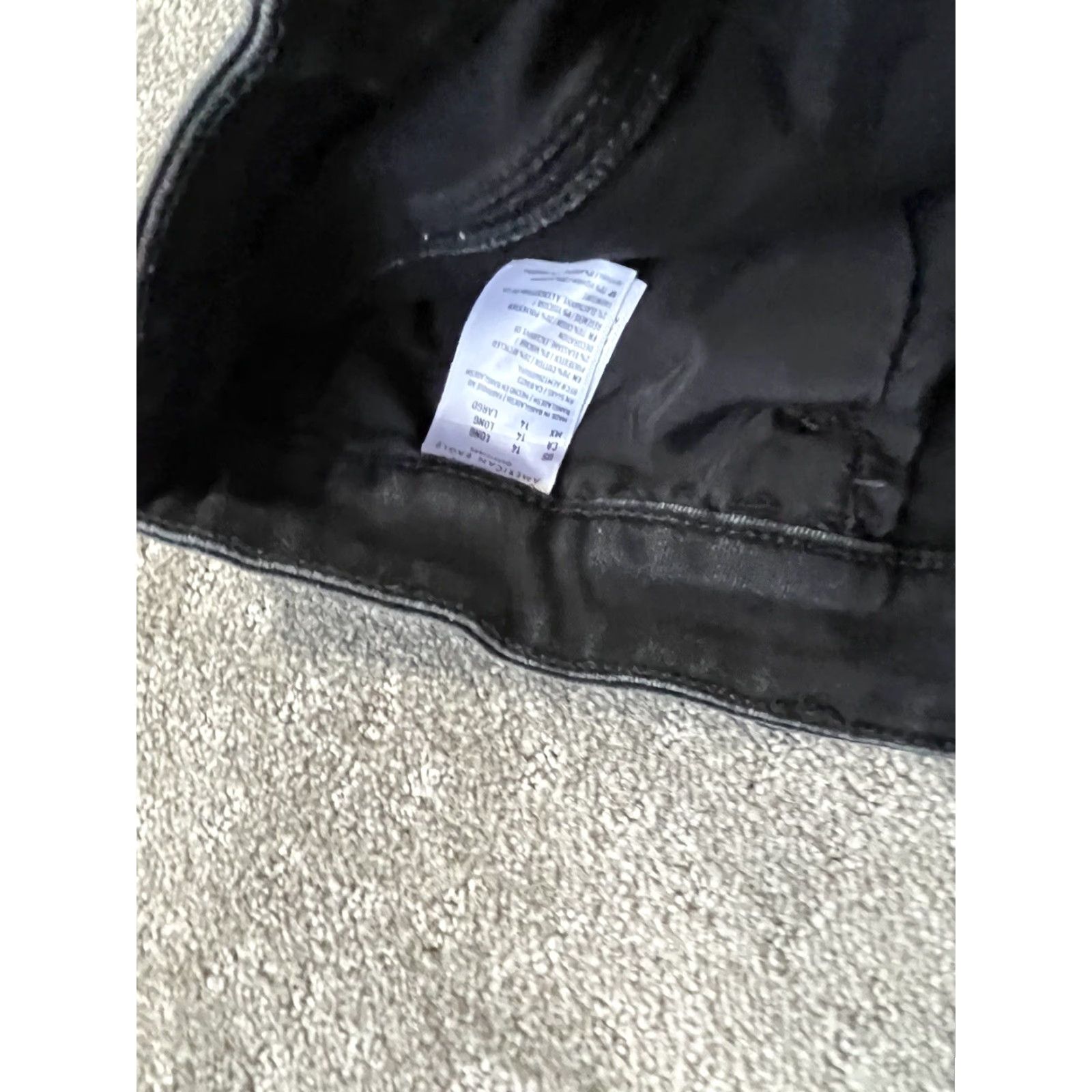 American Eagle Outfitters AMERICAN EAGLE Black Super Stretch Denim Jegging Pants Womens Size 14 Distressed Regular Size 36" / US 14 / IT 50 - 7 Thumbnail