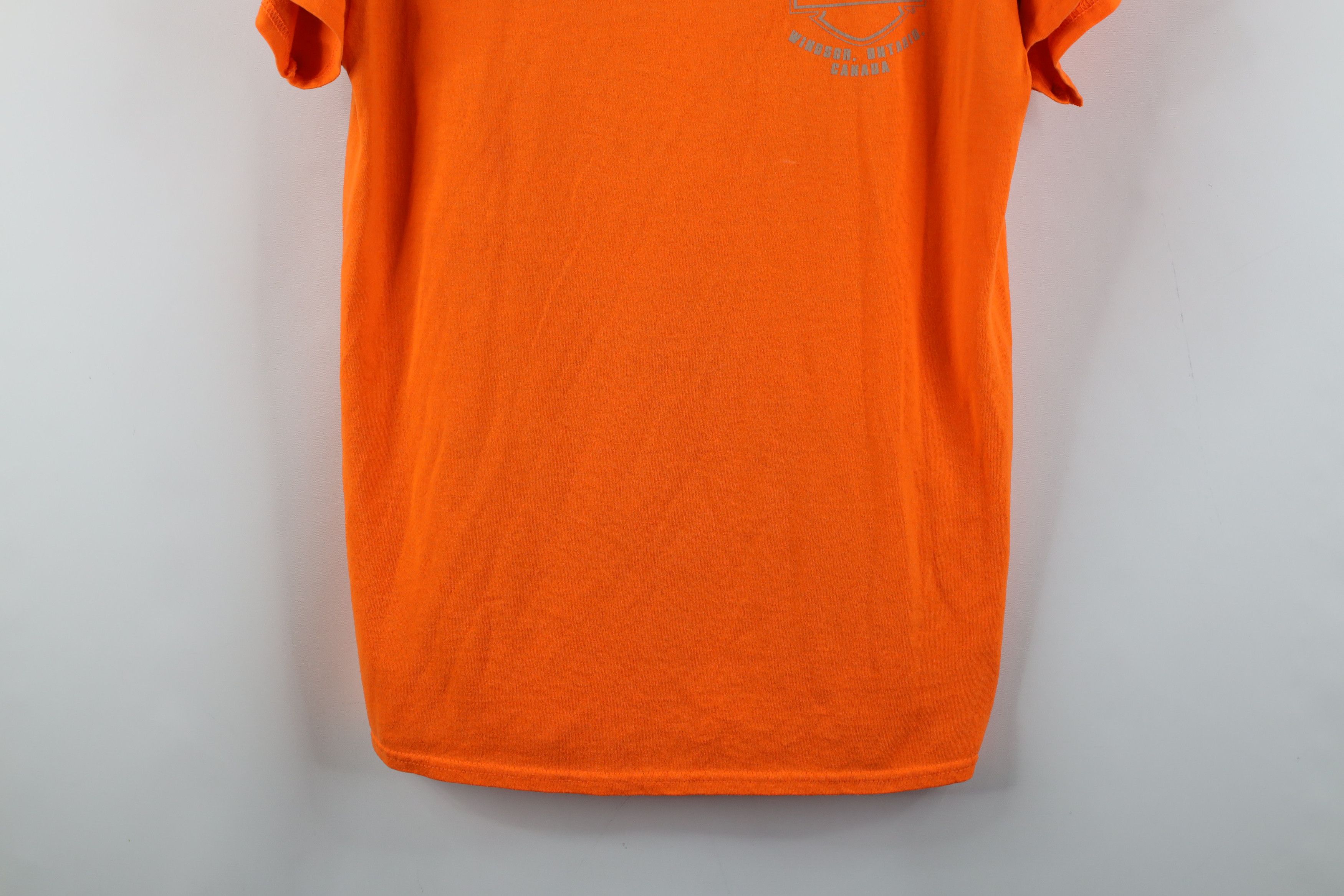 Harley Davidson × Vintage Vintage Y2K Harley Davidson Big Logo T-Shirt Blaze Orange Size US M / EU 48-50 / 2 - 3 Thumbnail