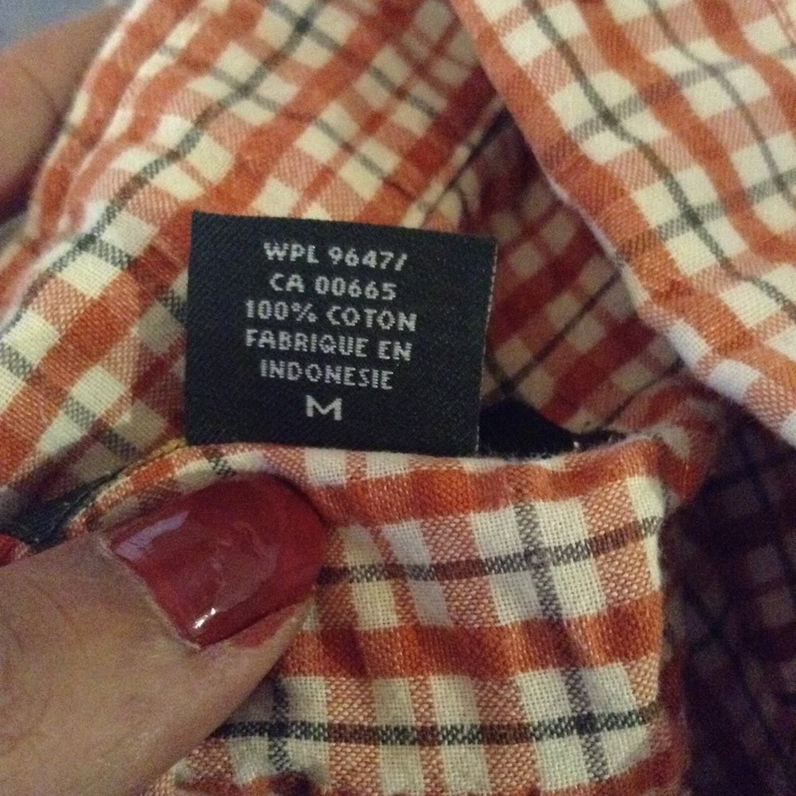 Eddie Bauer Eddie Bauer Orange Plaid Checkered Button Down Short Sleeve Size US M / EU 48-50 / 2 - 8 Thumbnail