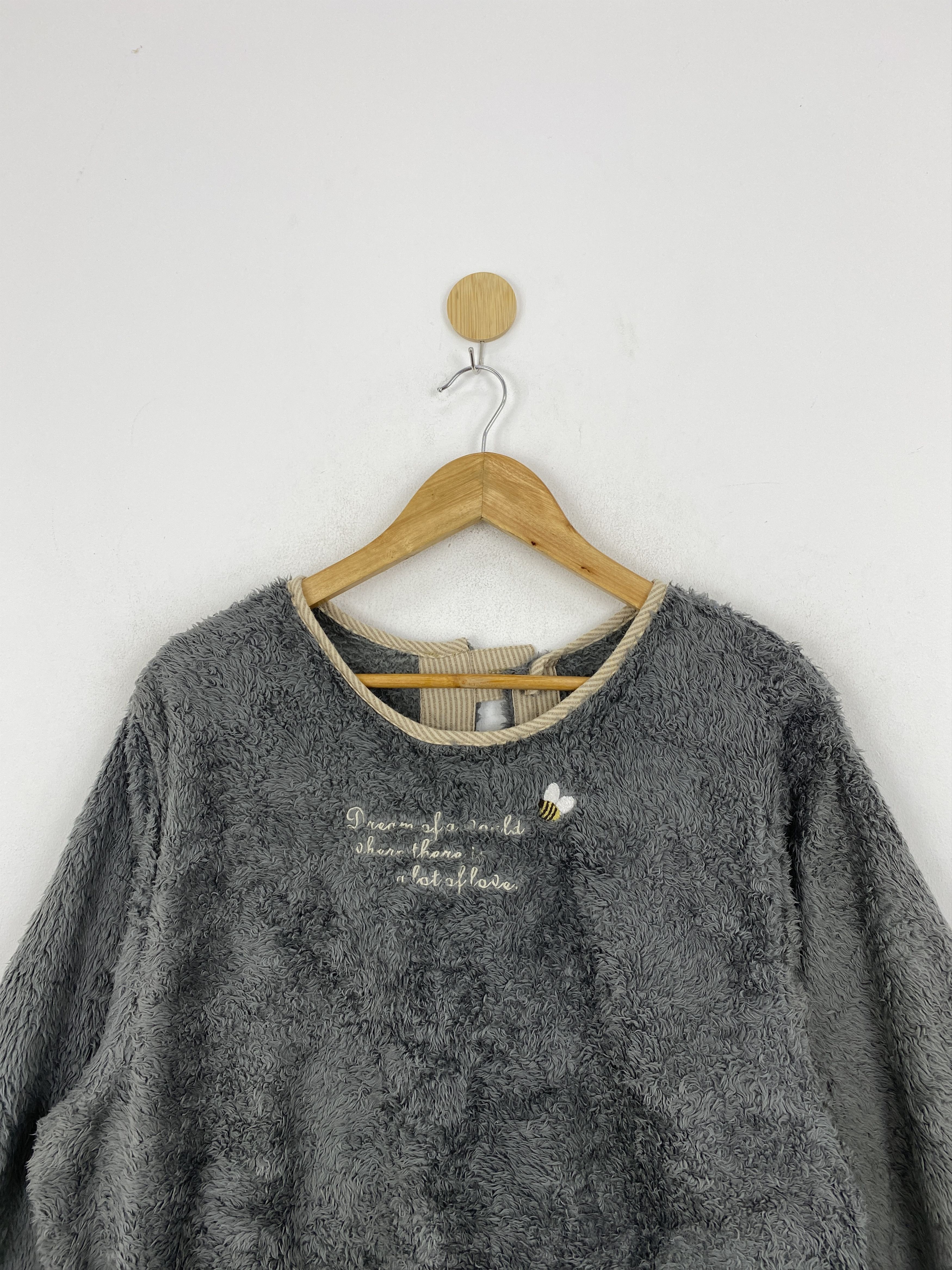 Japanese Brand Vintage Japanese Brand Fleece Grey Light Jacket JA0125 Size US M / EU 48-50 / 2 - 4 Thumbnail