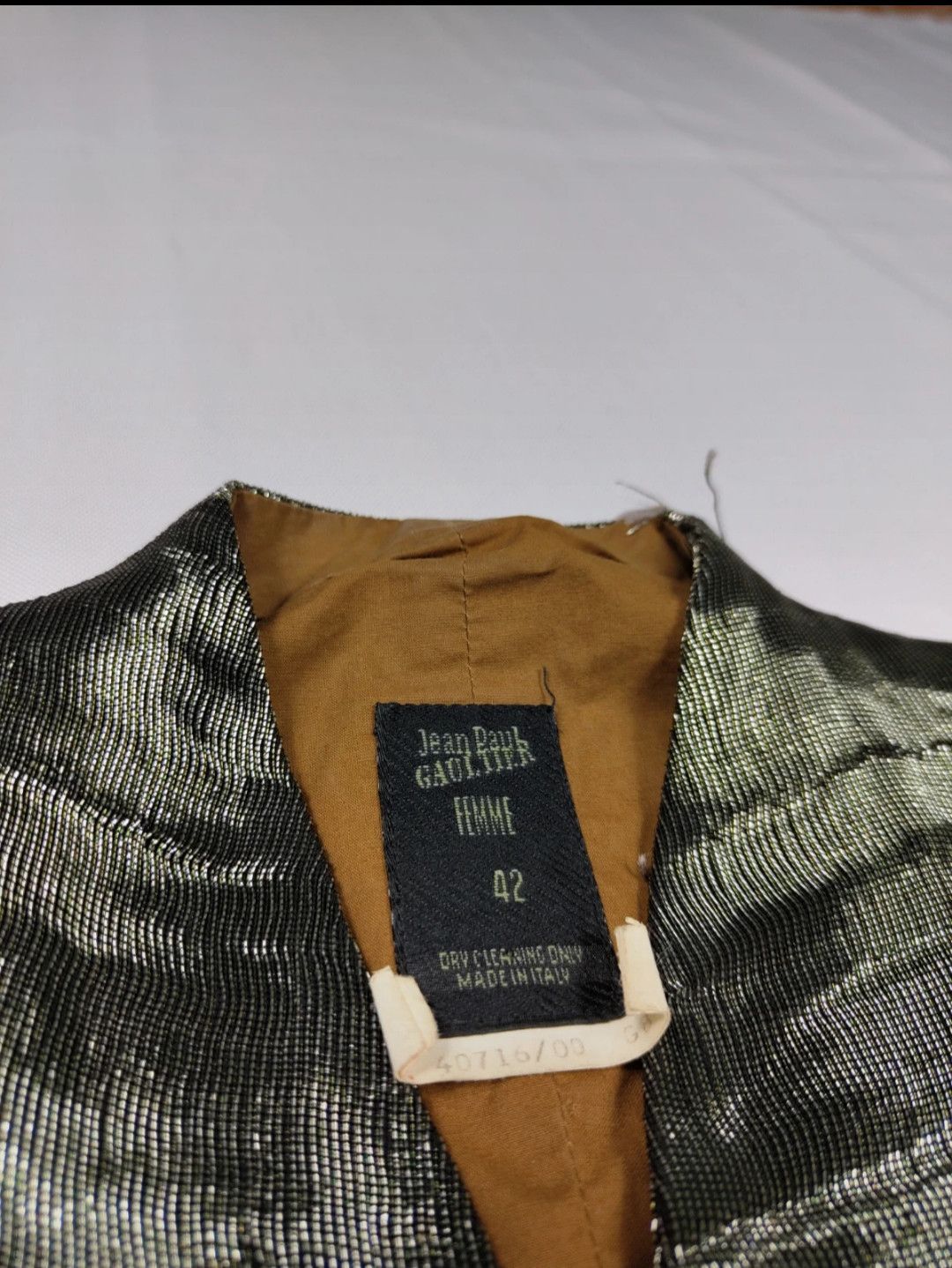 Jean Paul Gaultier 80s Vintage Jean Paul Gaultier Metallic Thread Vest Size M / US 6-8 / IT 42-44 - 4 Thumbnail