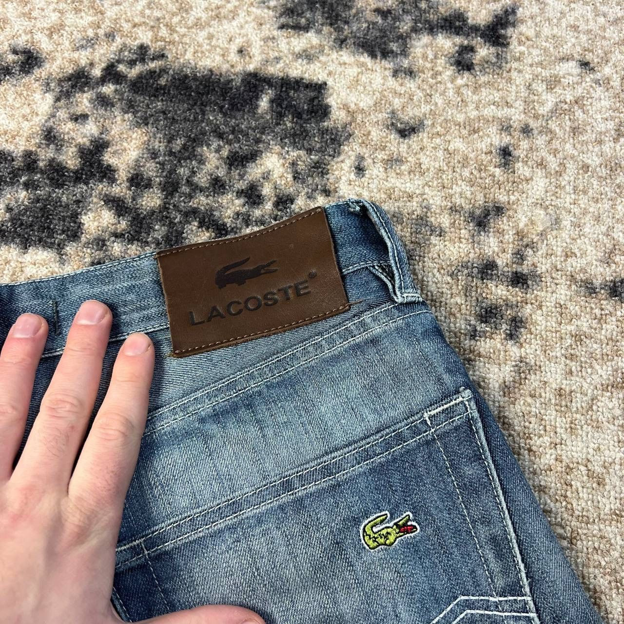 Lacoste Lacoste Avant Garde Y2K Washed Blue Denim Jeans Size US 32 / EU 48 - 5 Thumbnail