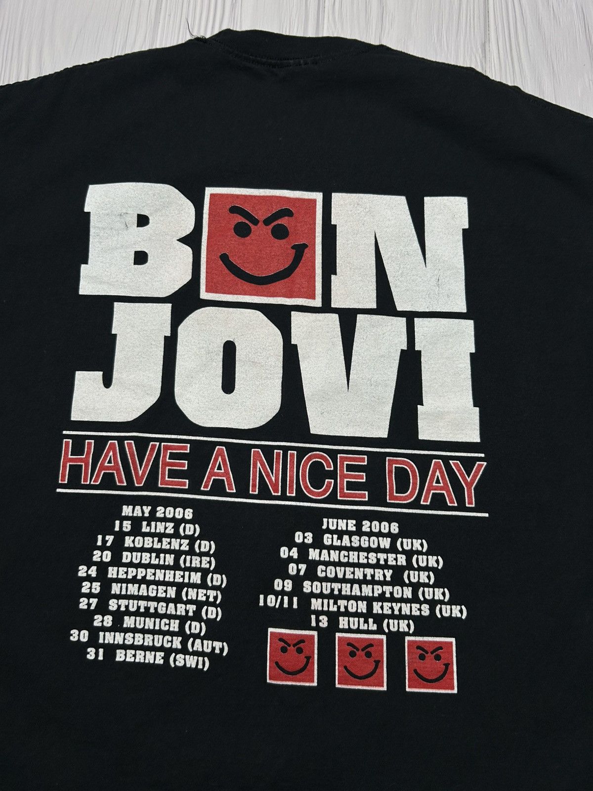 Band Tees Vintage 2006 Bon Jovi Have A Nice Day Album T-Shirt Size US XL / EU 56 / 4 - 8 Thumbnail