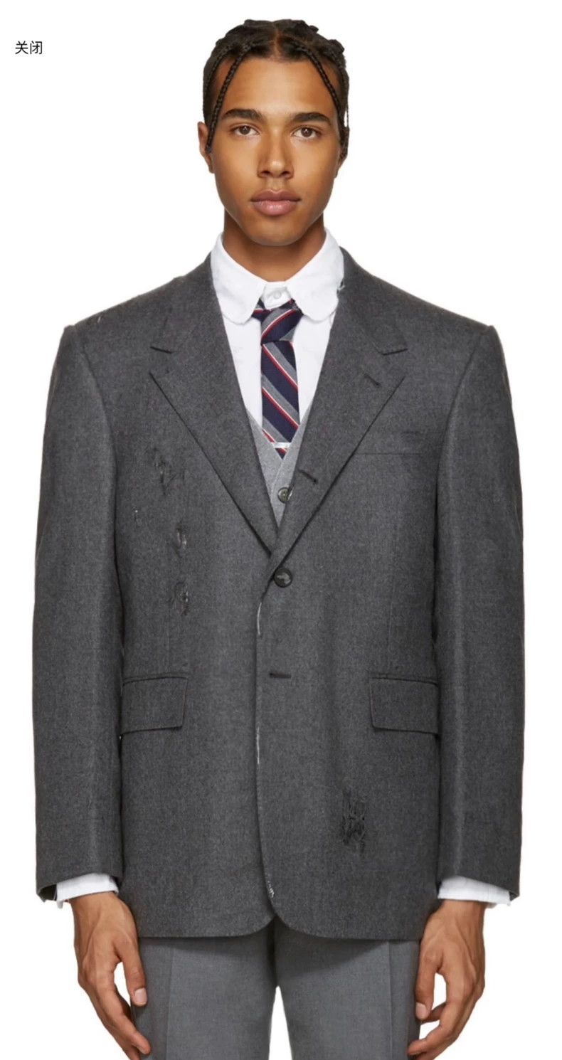 Thom Browne Thom Browne Destroy a wool suit Size US S / EU 44-46 / 1 - 9 Thumbnail