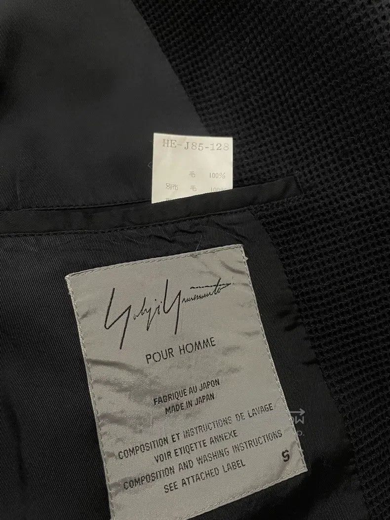 Yohji Yamamoto Yohji Yamamoto size s 1995aw Show Flower Knit Collar blazer Size 48R - 4 Thumbnail
