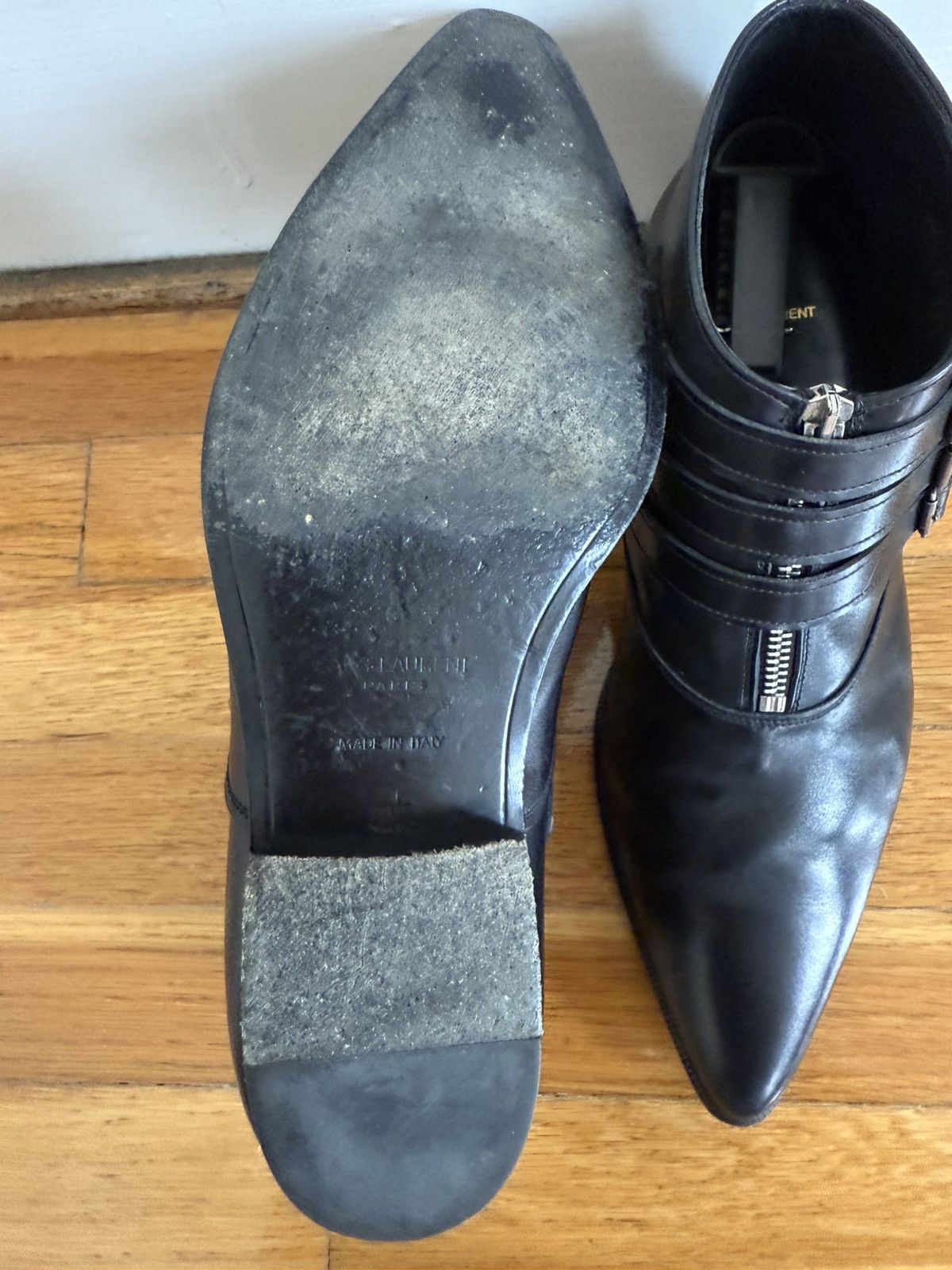Hedi Slimane × Saint Laurent Paris Grail Saint Laurent boots 2014 40.5 8 leather Size US 8 / EU 41 - 8 Thumbnail