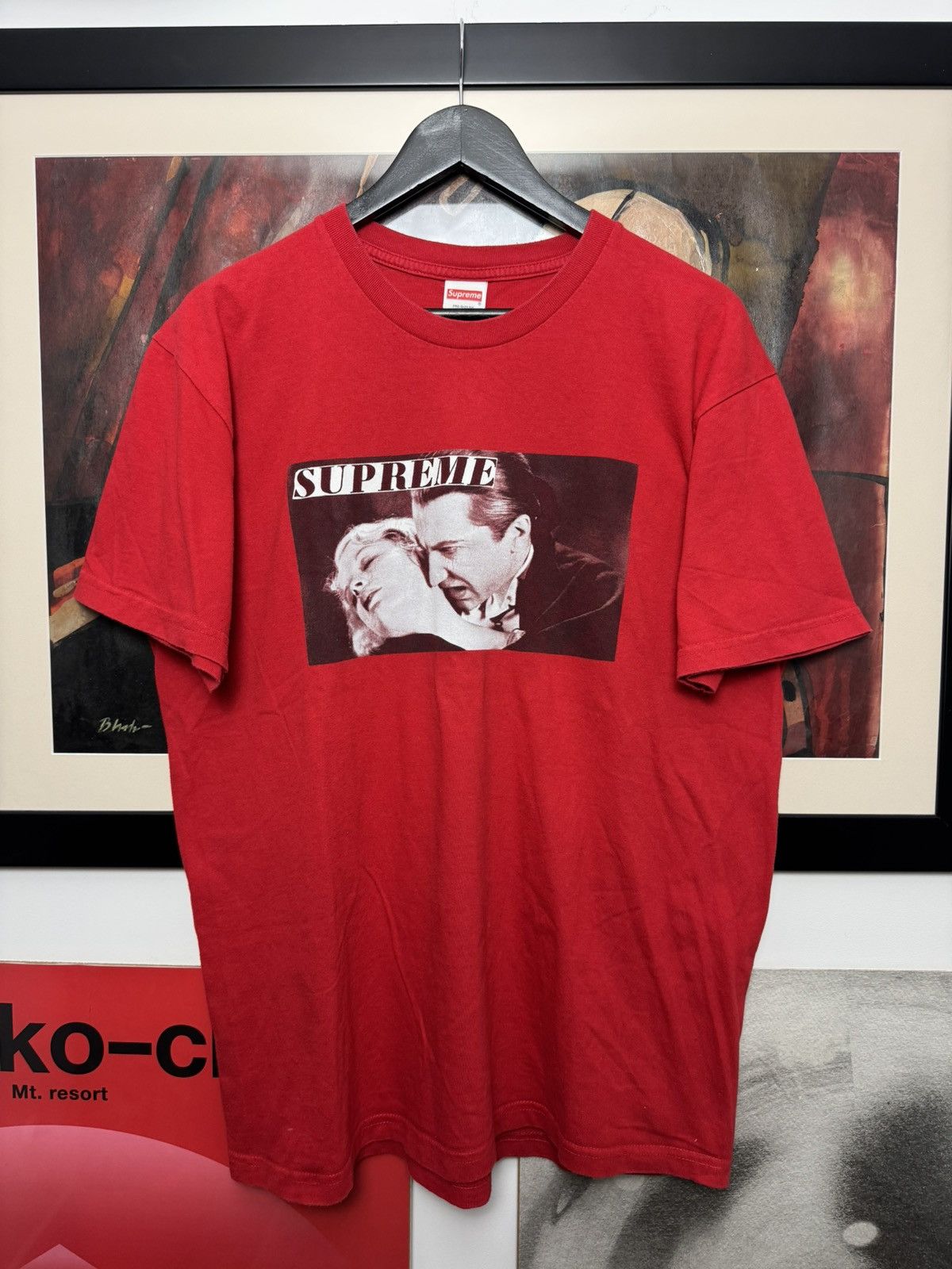 SS19 Supreme Bela Lugosi Dracula Tee Shirt Red Skate Rare