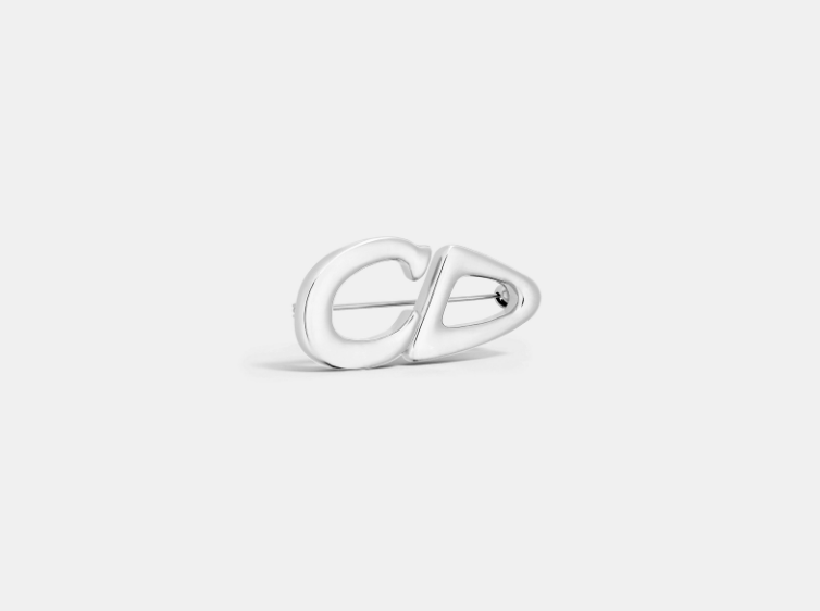 Dior o1w1db11025 V1600H Size : OS / CD30 Brooch in Silver Size ONE SIZE - 1 Thumbnail