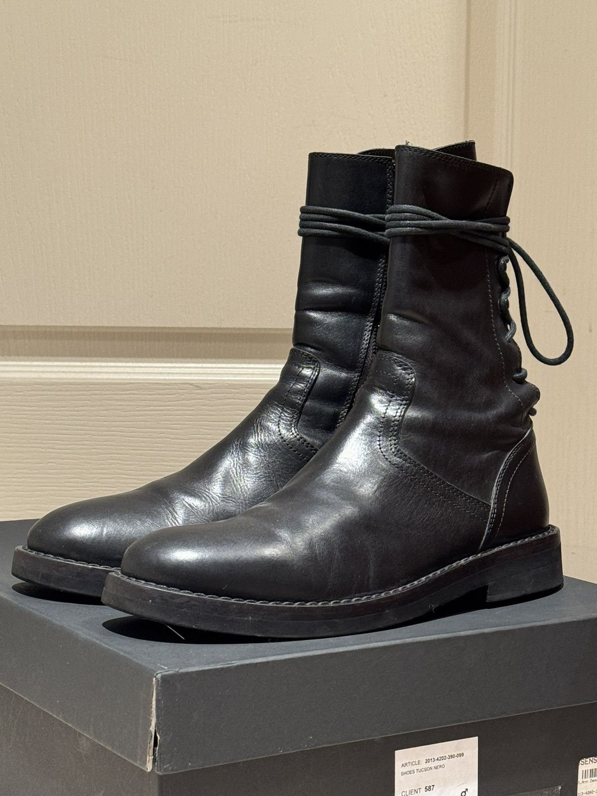 Ann Demeulemeester Ann Demeulemeester Vitello Boot Tucson Nero Size US 7 / EU 40 - 6 Thumbnail