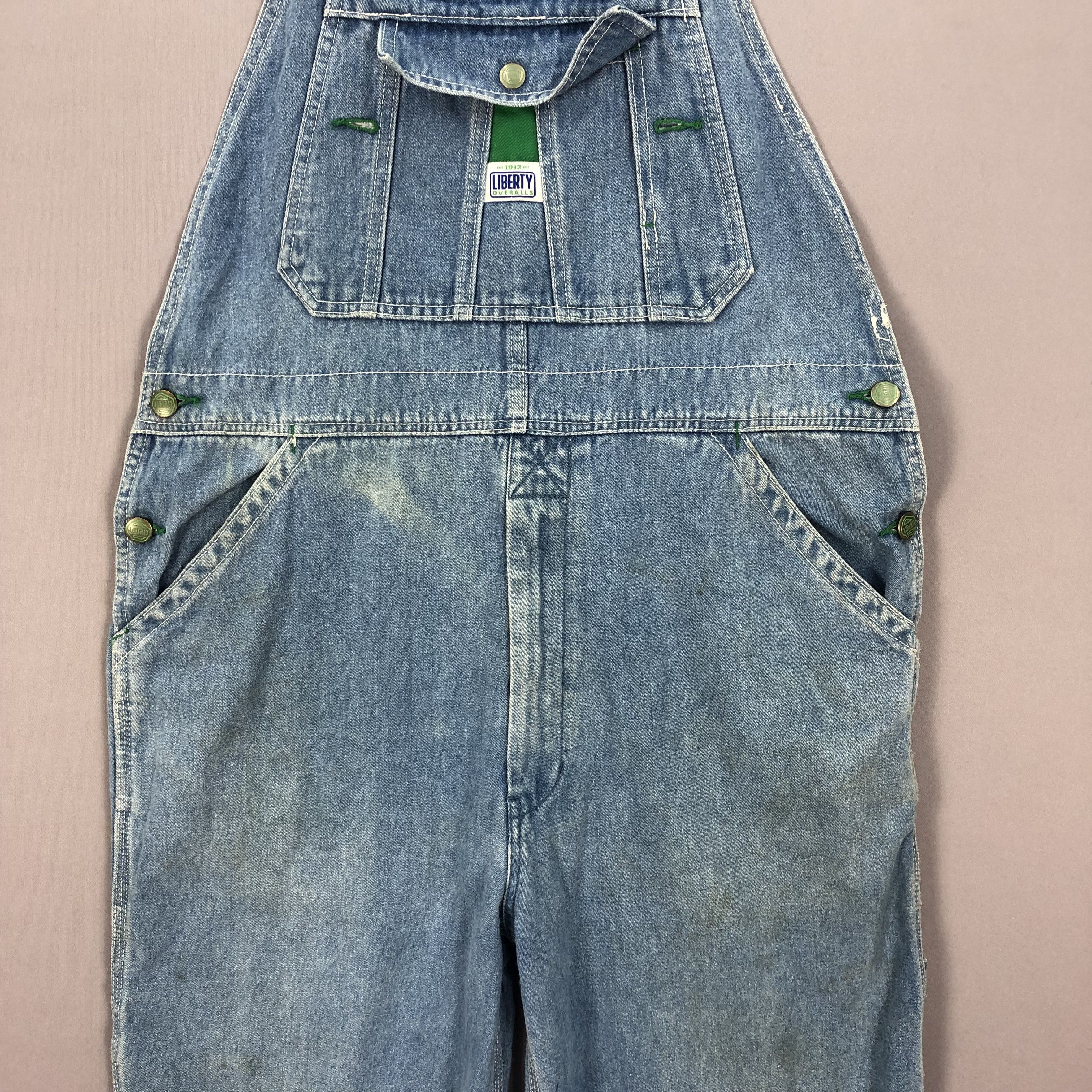 Liberty × Vintage Vintage 90s Liberty Carpenter Denim Jeans Overalls Size US 36 / EU 52 - 7 Thumbnail
