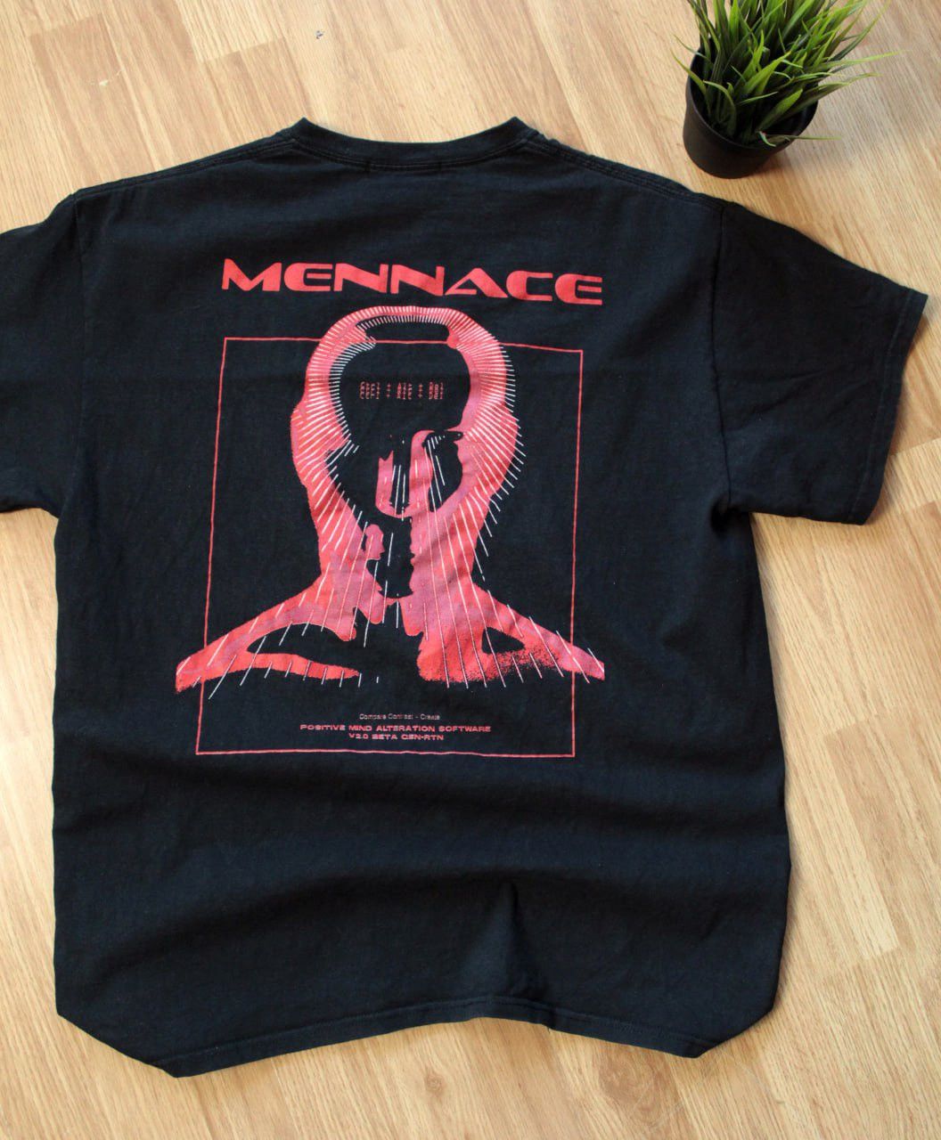 Menace 🔥 Mennace Art Avant Garde Y2K T Shirt Punk Gothic Tee Size US M / EU 48-50 / 2 - 2 Thumbnail