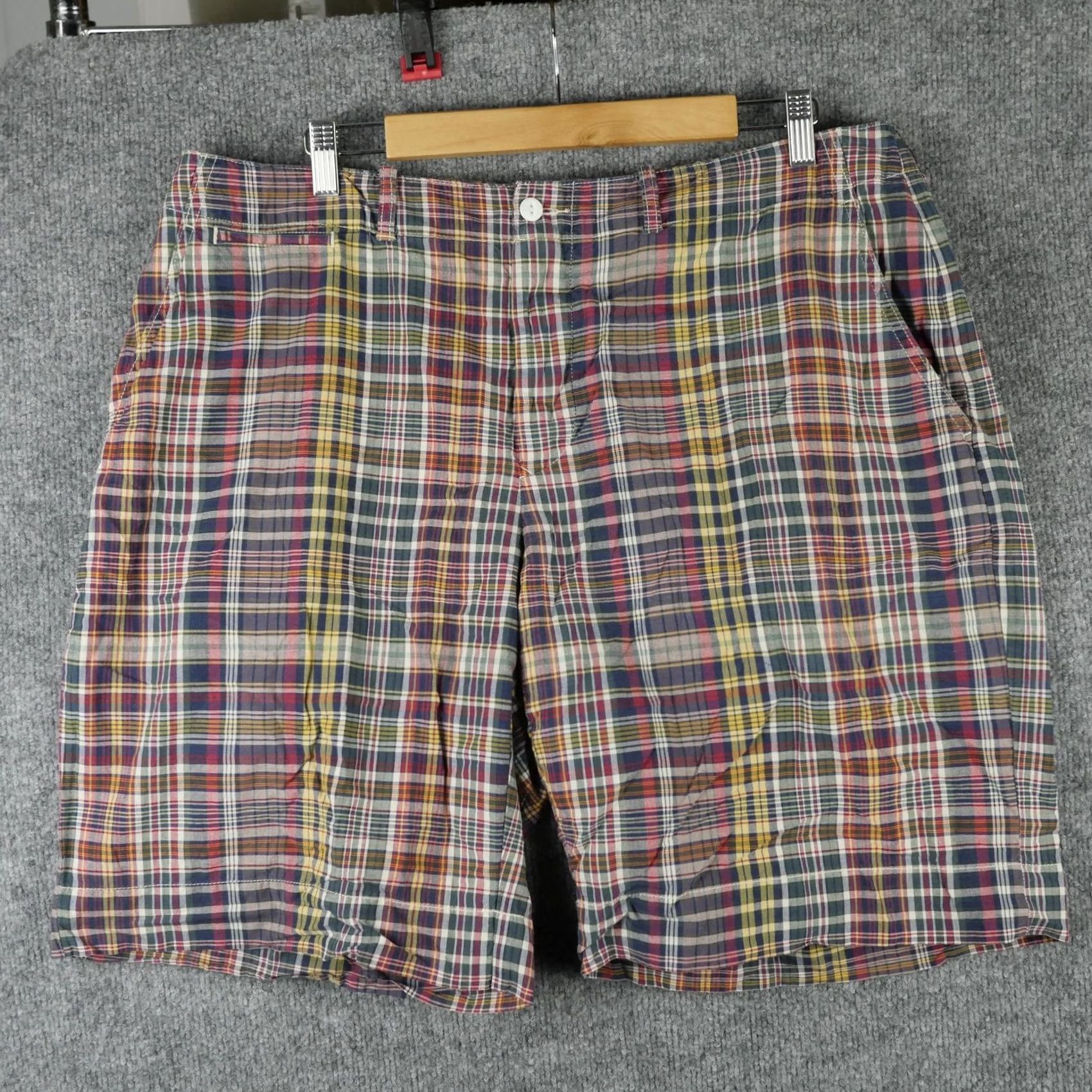 Polo Ralph Lauren Polo Ralph Lauren Shorts Mens 38 Madras Plaid Cotton Chino Preppy Casual Size US M / EU 48-50 / 2 - 2 Thumbnail