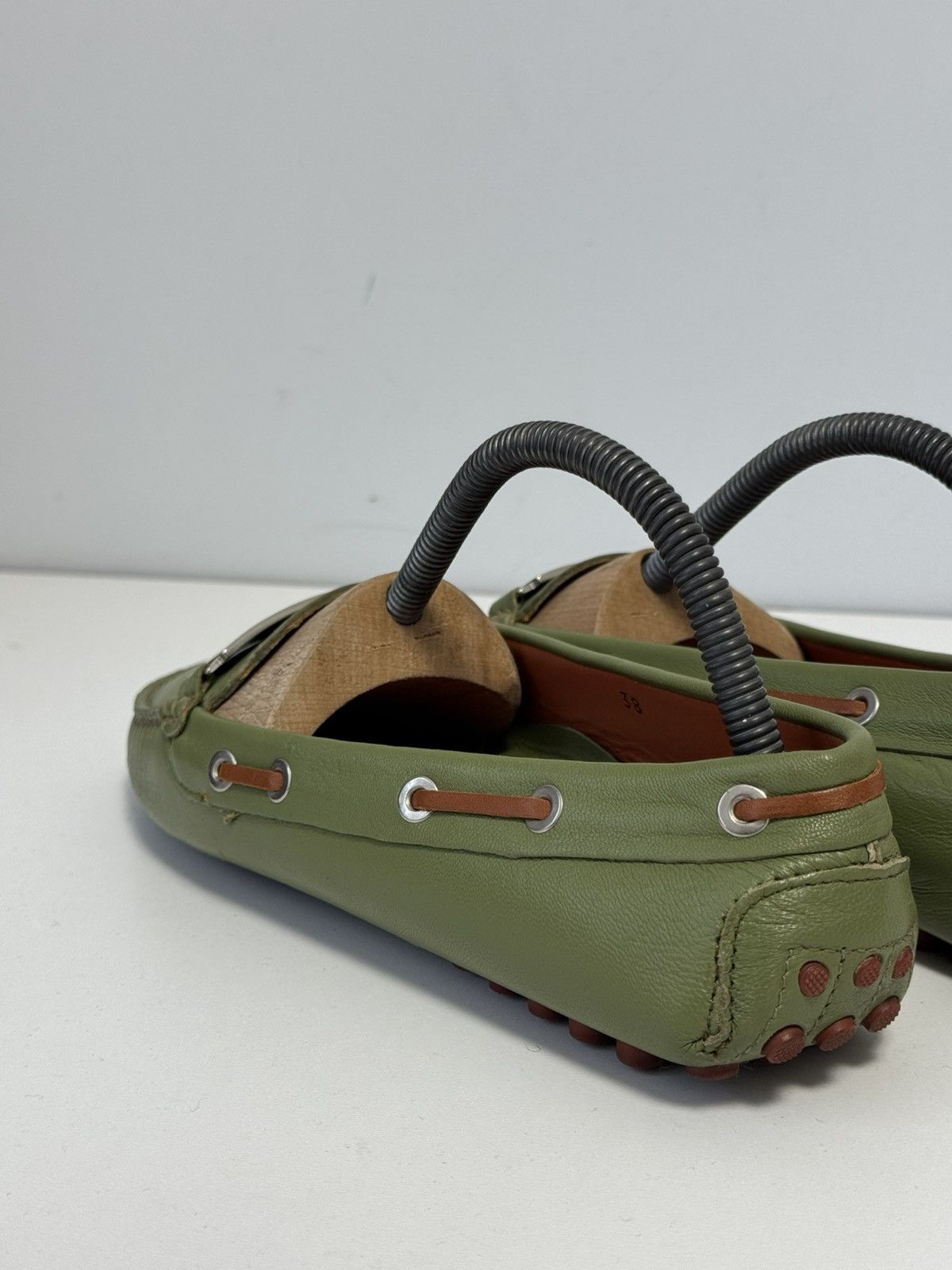Missoni Missoni Women’s Leather Driving Loafers Green Zigzag 38 EU Size US 8 / IT 38 - 11 Thumbnail