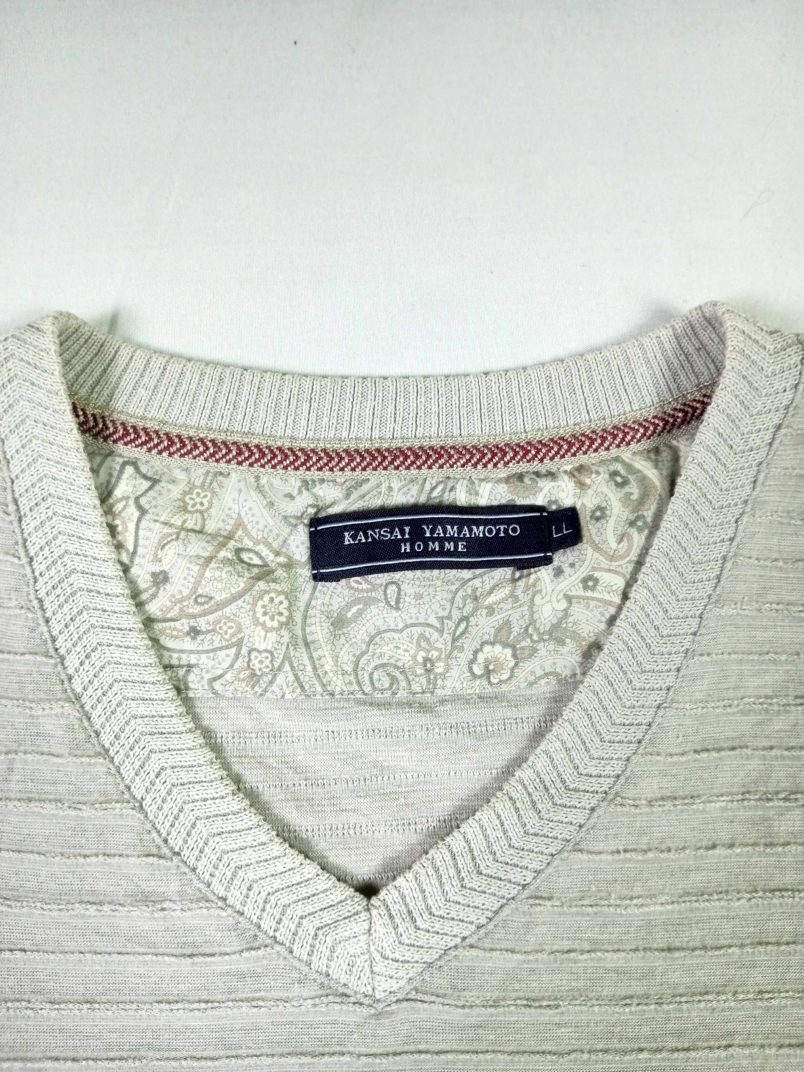 Japanese Brand × Kansai Yamamoto Kansai Yamamoto Short Sleeve v neck t-shirt Size US XL / EU 56 / 4 - 5 Thumbnail