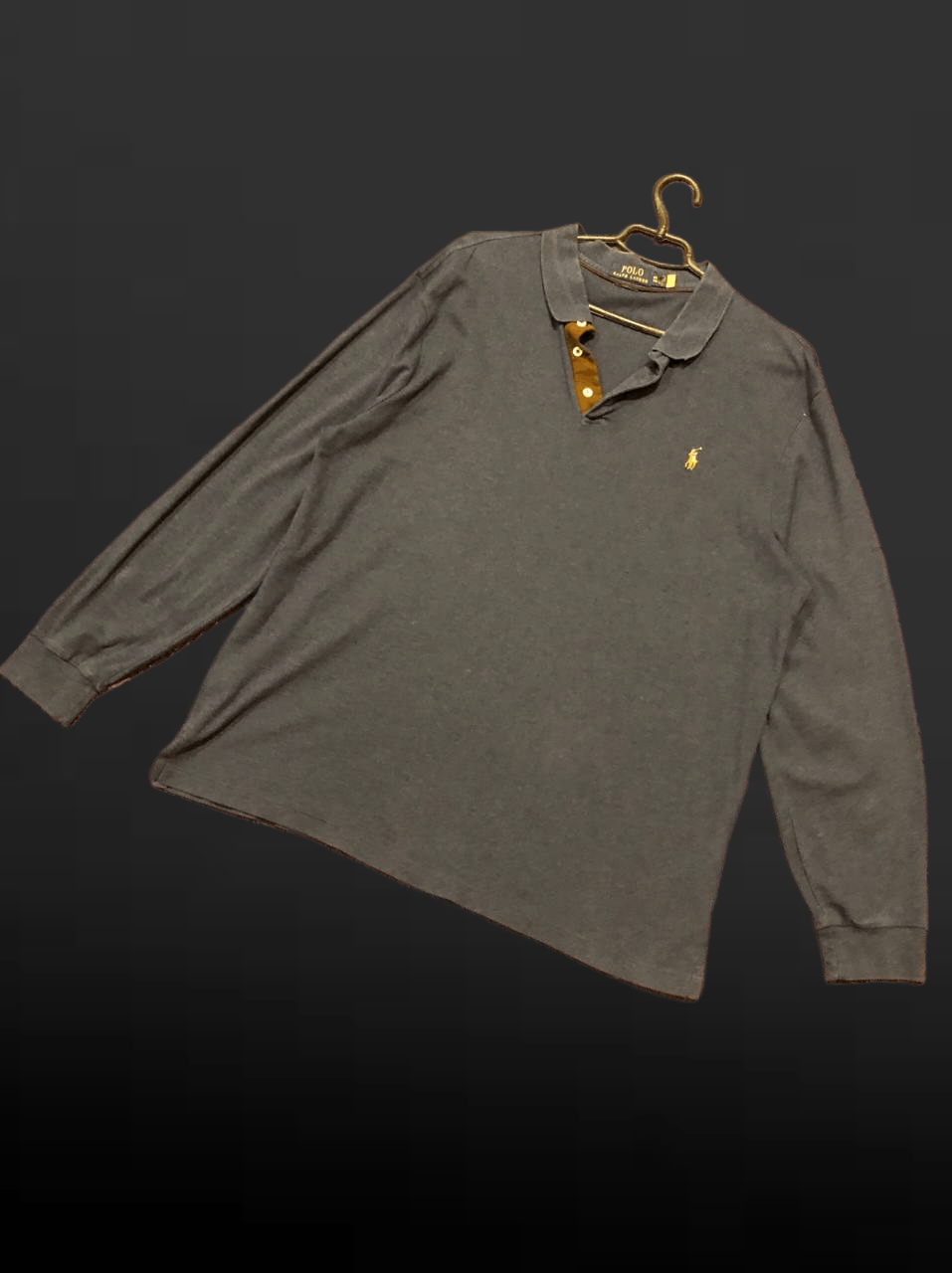 Polo Ralph Lauren Slim Fit Logo Long Sleeve Polo Ralph Lauren Size US XXL / EU 58 / 5 - 1 Thumbnail