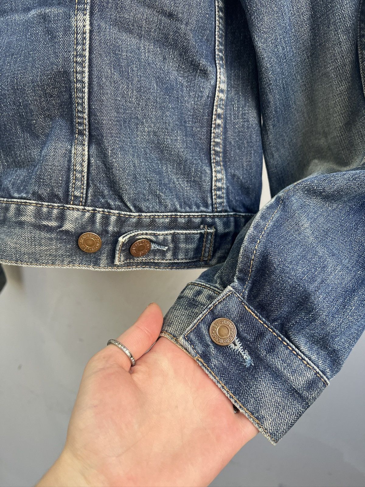 Levi's Levis vintage washed 90s denim trucker jacket y2k Size US XL / EU 56 / 4 - 9 Thumbnail