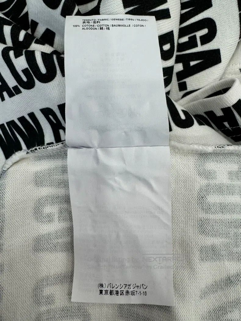Balenciaga Balenciaga Black and White Letter Printed Logo Women's Sho Size M / US 6-8 / IT 42-44 - 8 Thumbnail