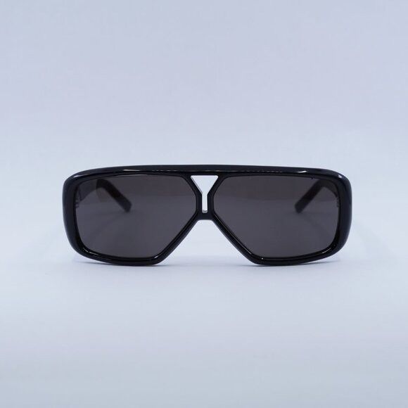 Saint Laurent Paris Saint Laurent SL569Y 001 Sunglasses Black Aviator Frame Size ONE SIZE - 2 Thumbnail