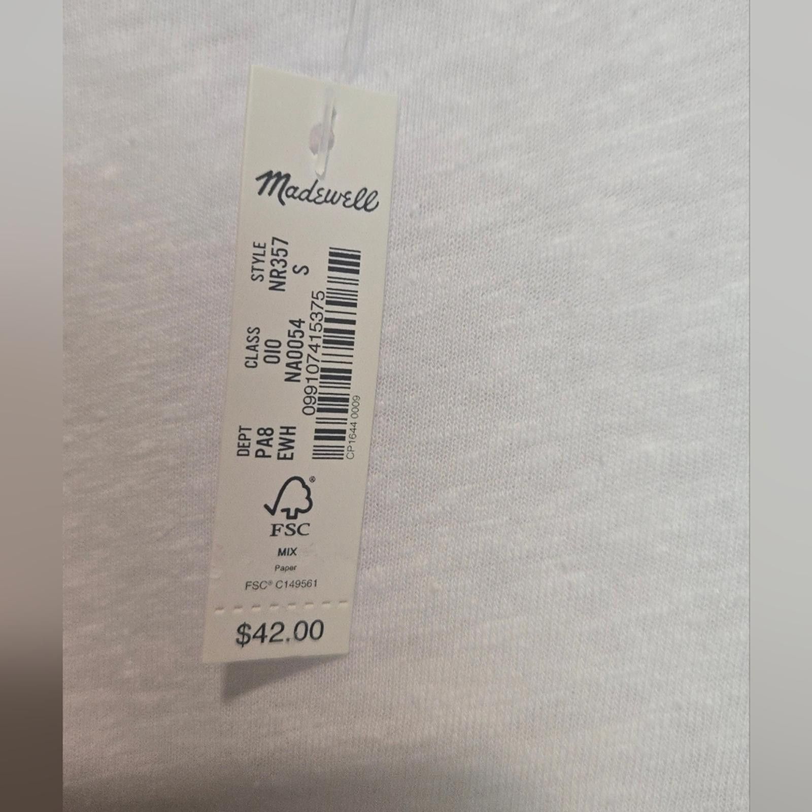 Madewell Madewell Linen-Blend Crewneck Oversized Tee Size M / US 6-8 / IT 42-44 - 3 Thumbnail