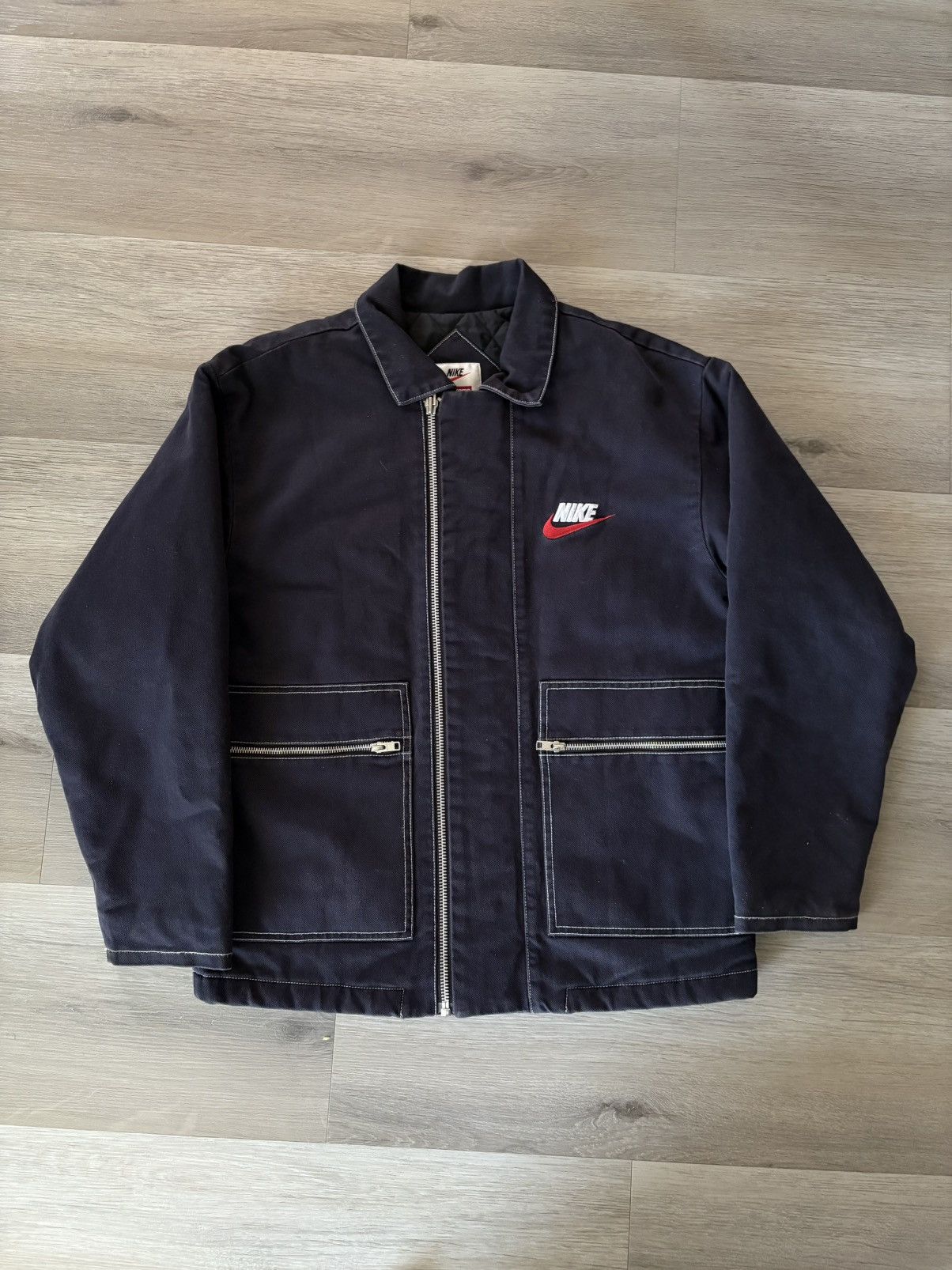 Supreme Supreme x Nike Double Zip Quilted Work Jacket FW18 Size US M / EU 48-50 / 2 - 2 Thumbnail