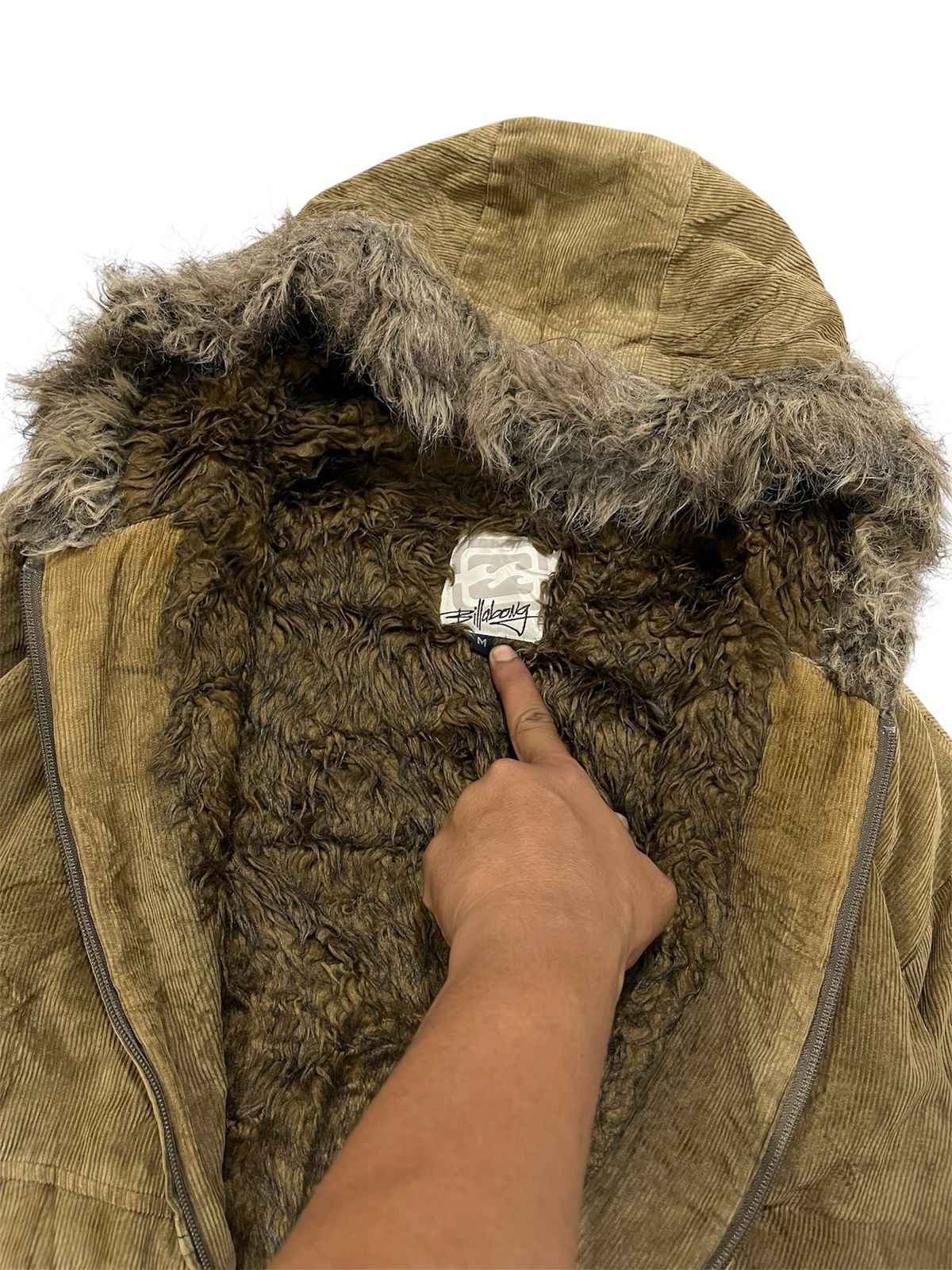 Billabong Vintage Billabong Corduroy Fur Jacket Size US M / EU 48-50 / 2 - 6 Thumbnail