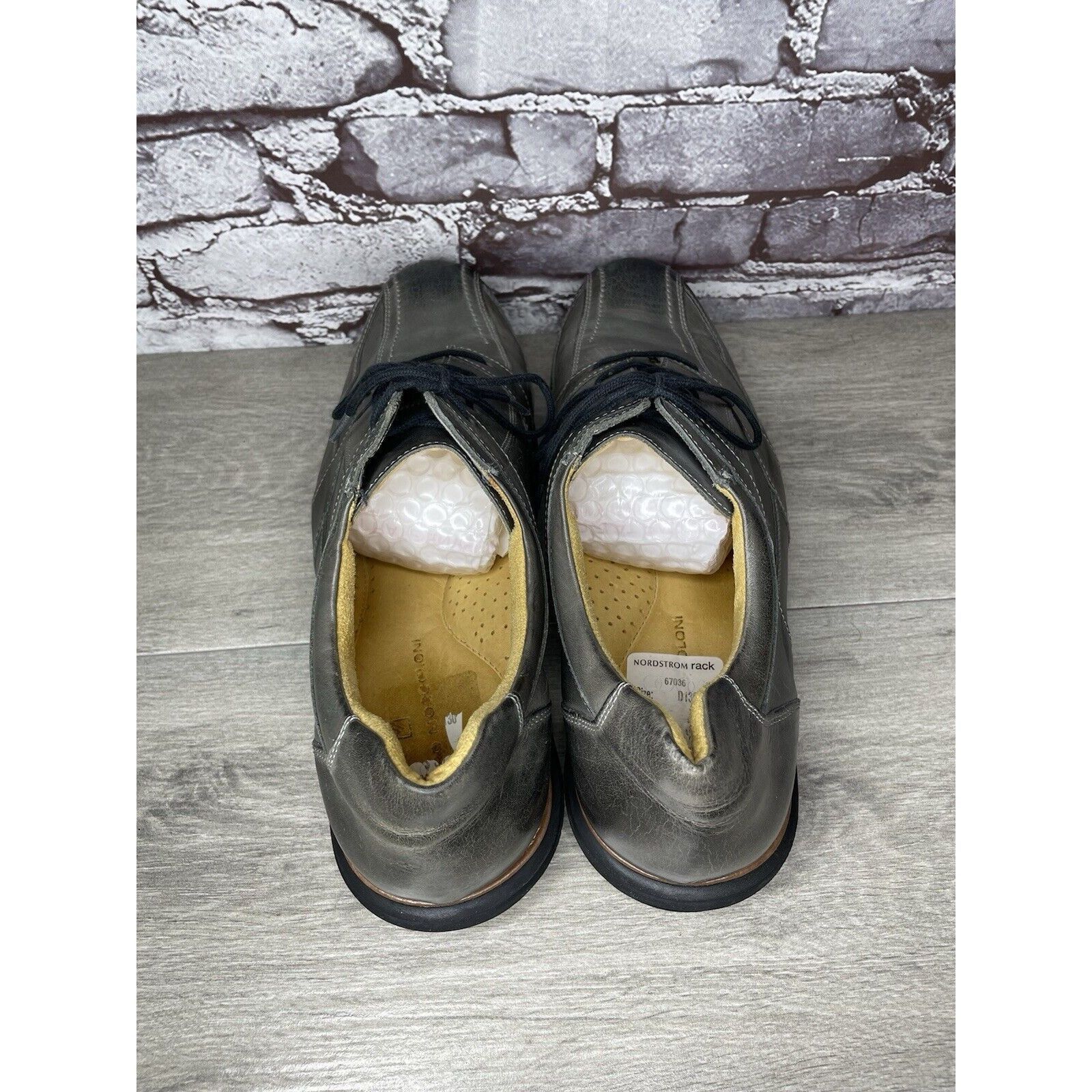 Sandro Moscoloni Sandro Moscoloni Gray Leather Bicycle Toe Oxfords Lace Shoes Size US 13 / EU 46 - 7 Thumbnail