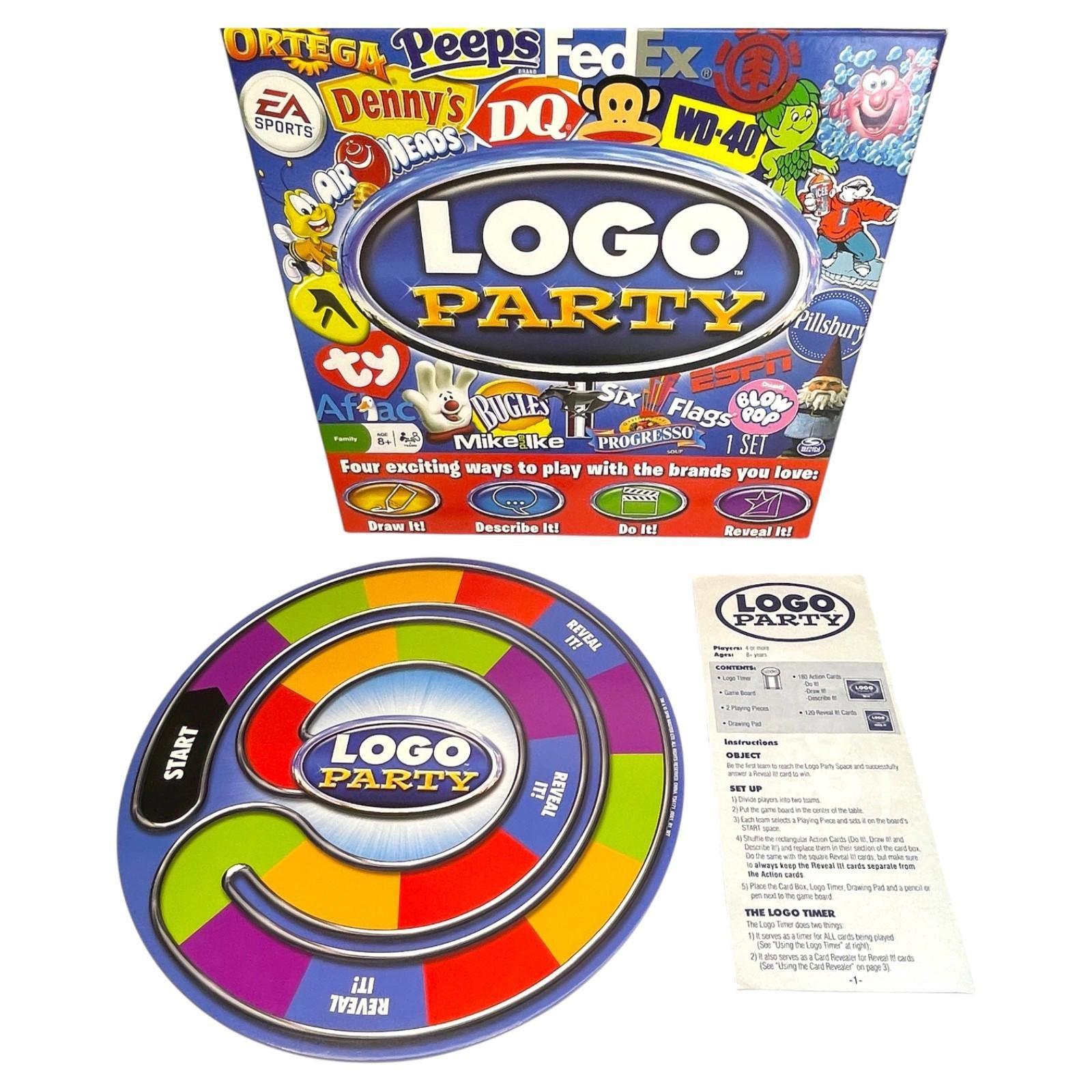 Other Logo Party Game by Spin Master 2011 Complete Set Trivia Size ONE SIZE - 8 Thumbnail